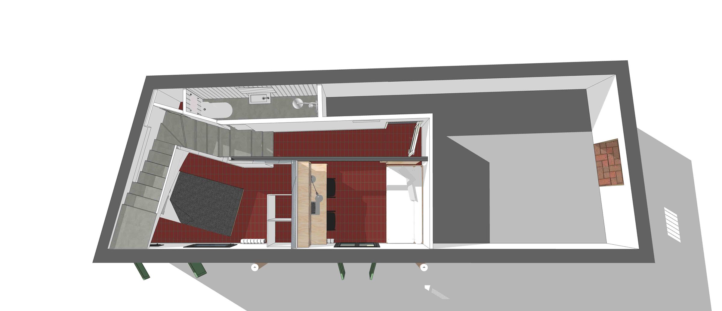 1st floor plan 3D