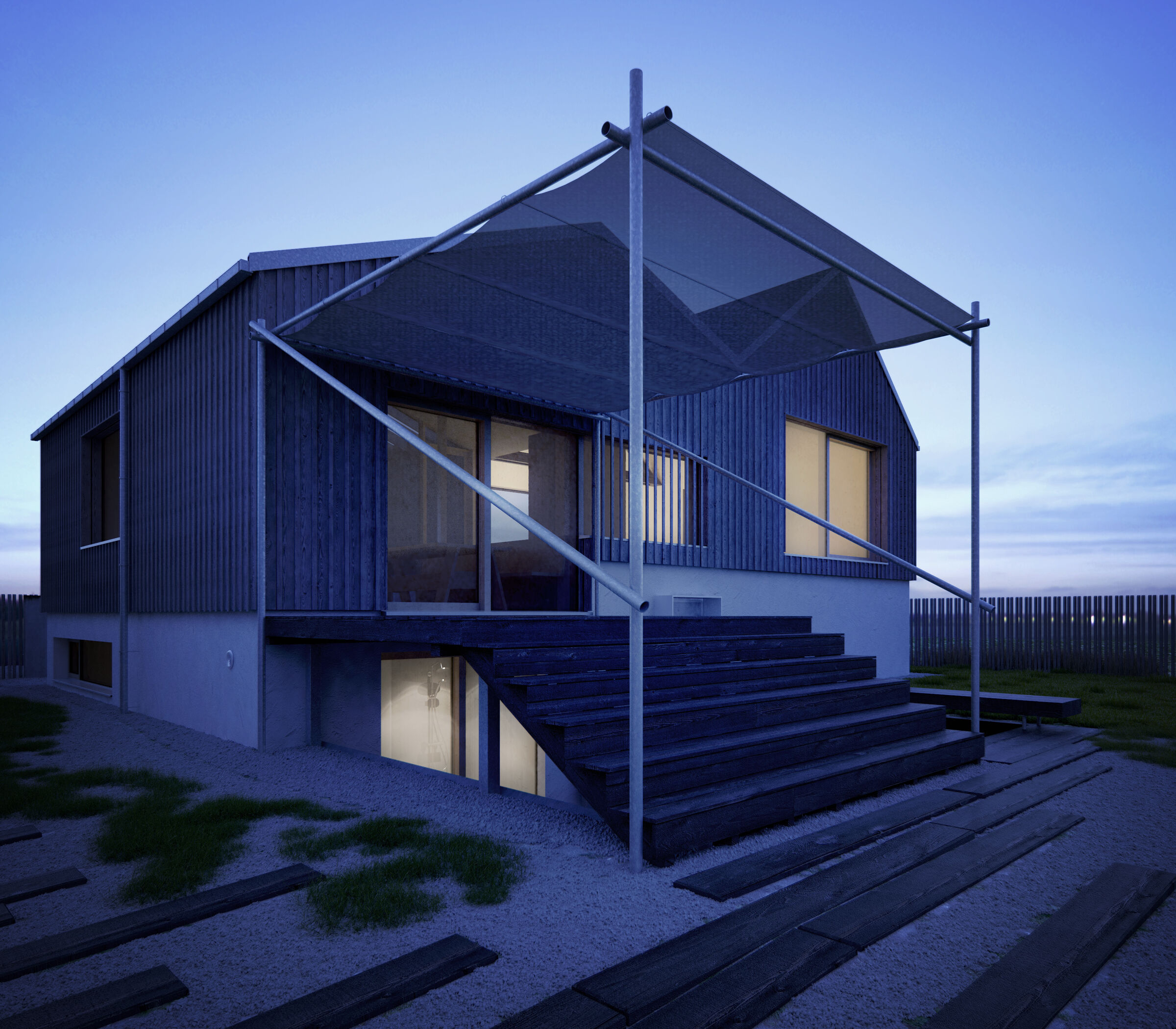 Backyard view visualisation