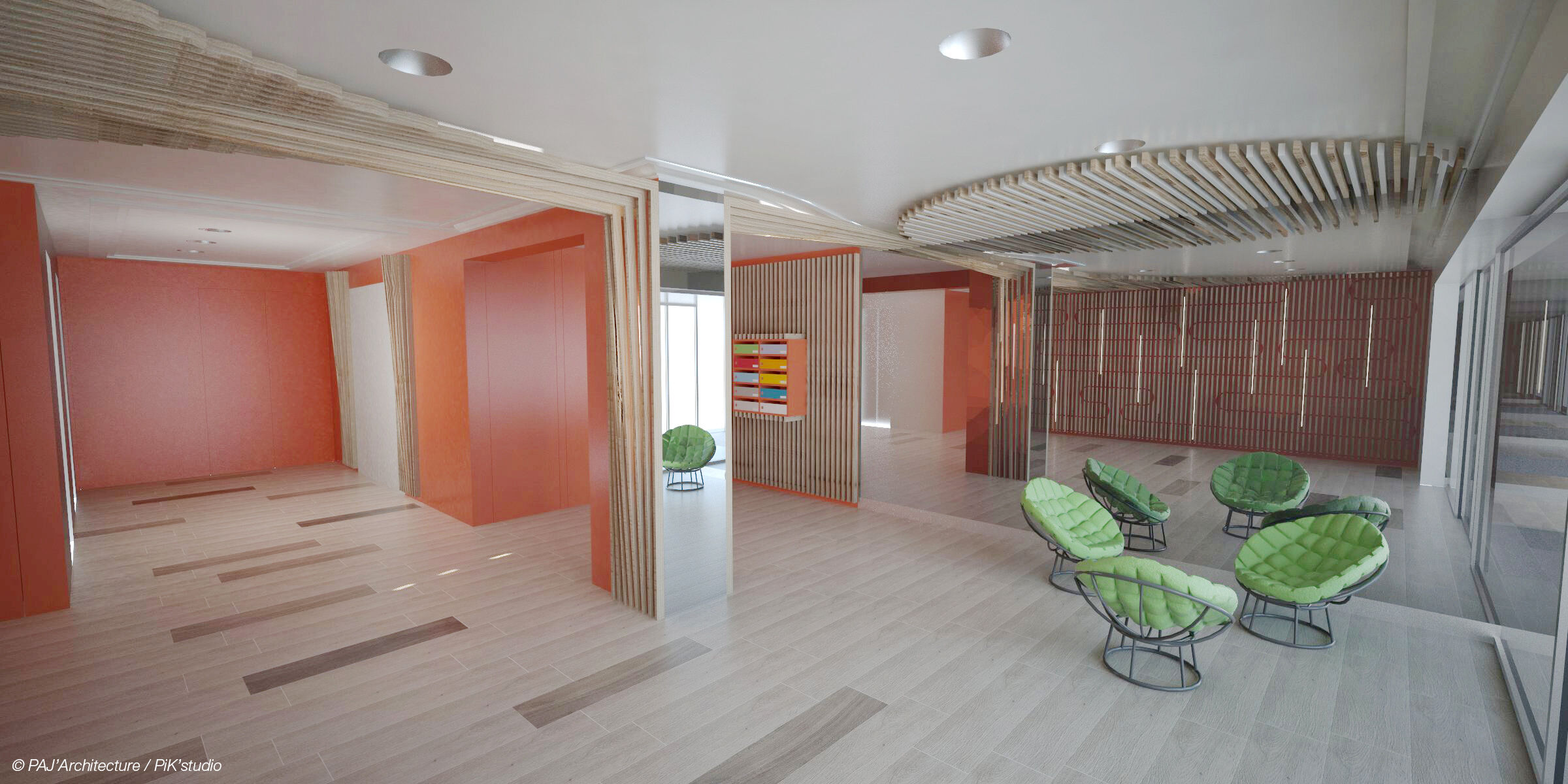 View of the lobby from the entrance
