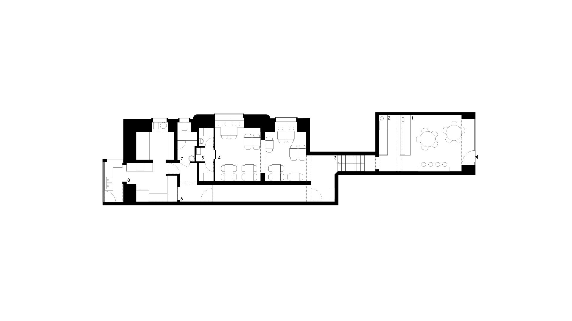 FIVE Restaurant - Floor plan