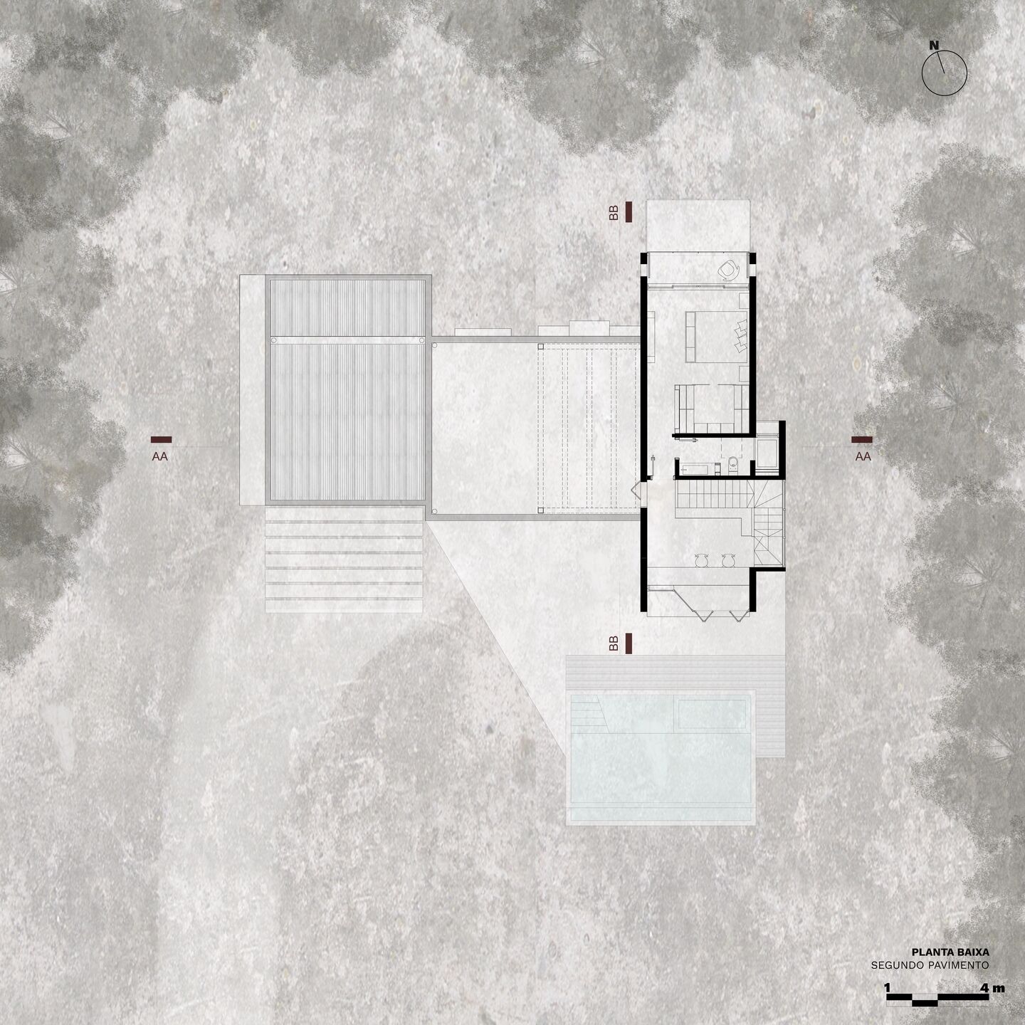 Casa T&T - Planta Baixa Pav 2