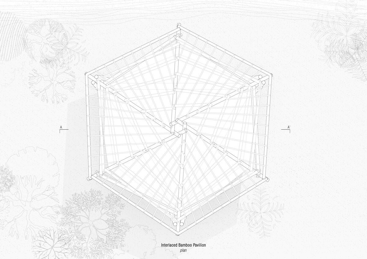 Interlaced Bamboo Pavilion - Plan