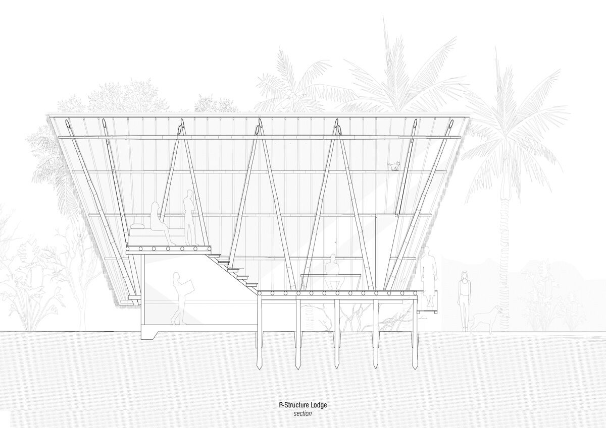 P-Framed Lodge - Section