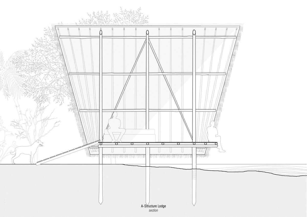 A-Framed Lodge - Plan