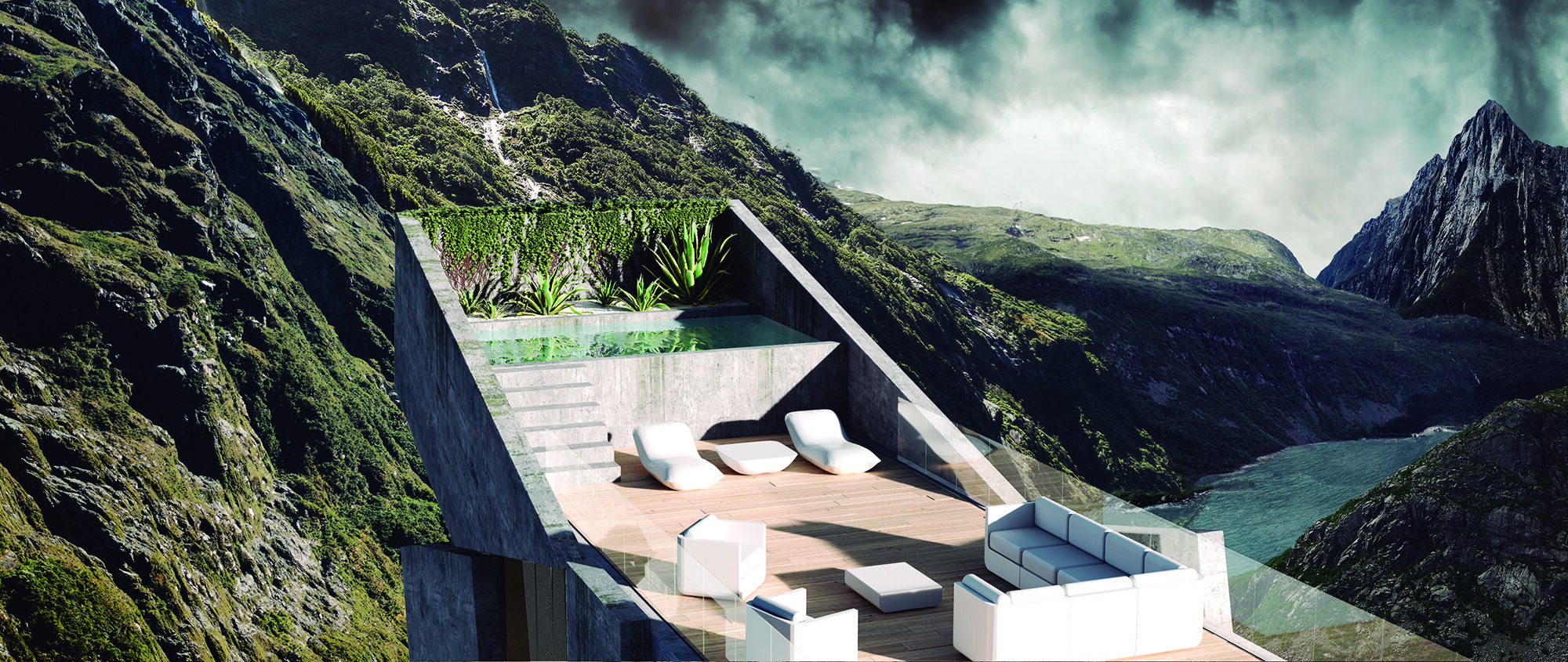 TERRACE AND POOL