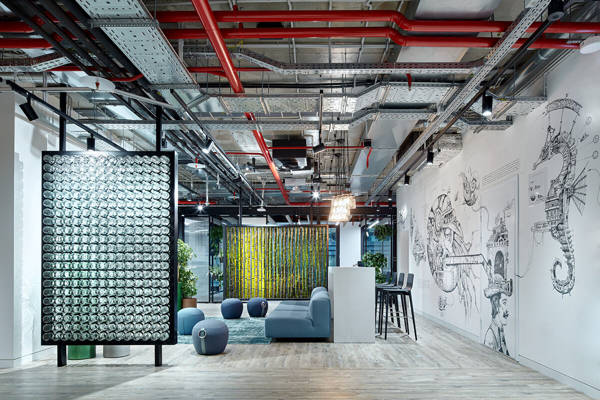 Lighting of Avito Tech office