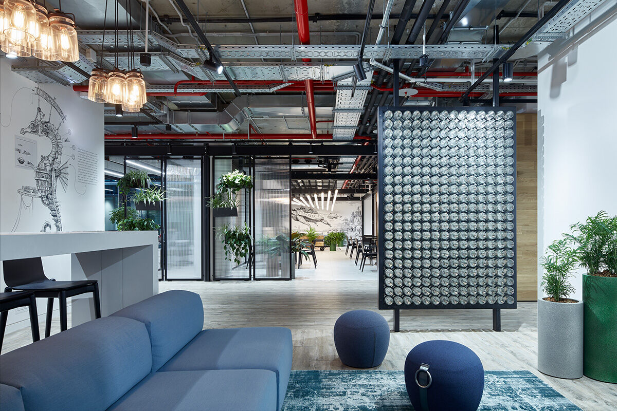 Lighting of Avito Tech office