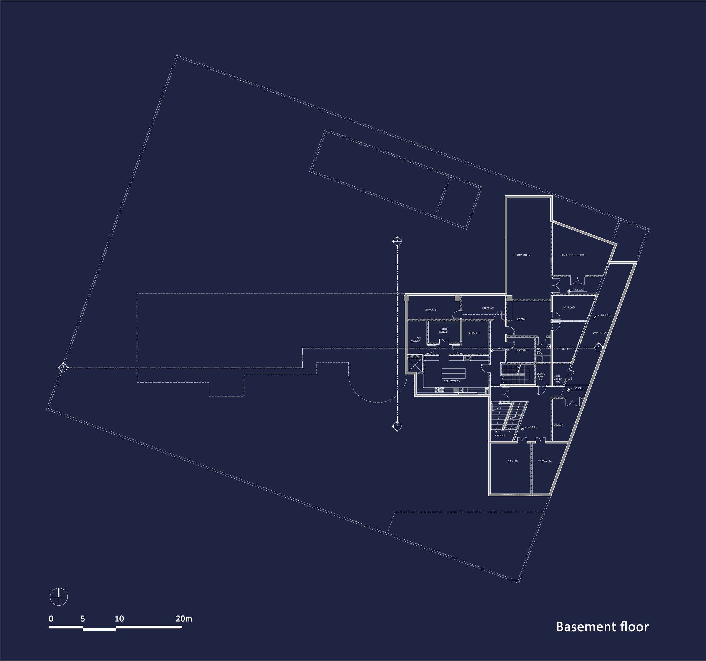 Basement floor plan