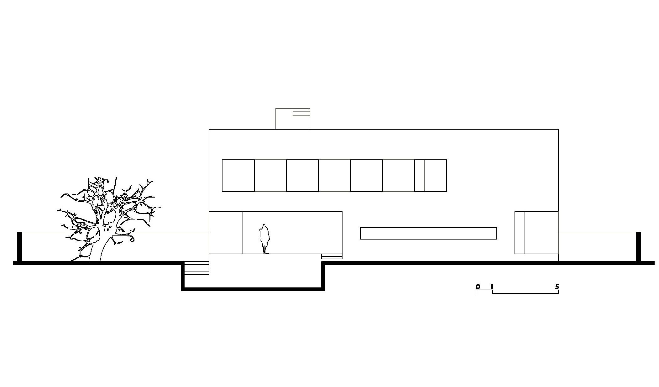 Villa CH, Façade Sud-Est
