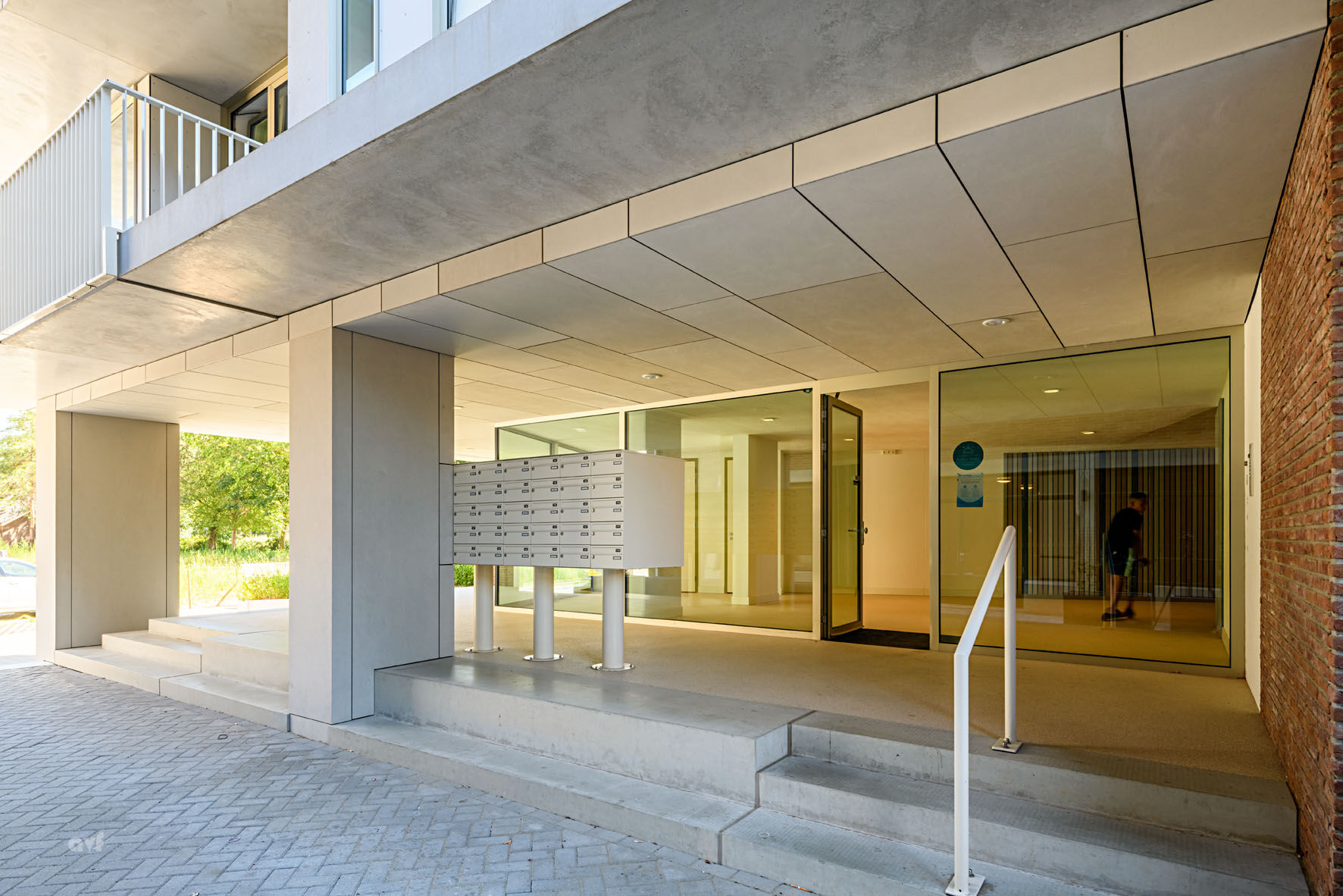 Entrance residential tower