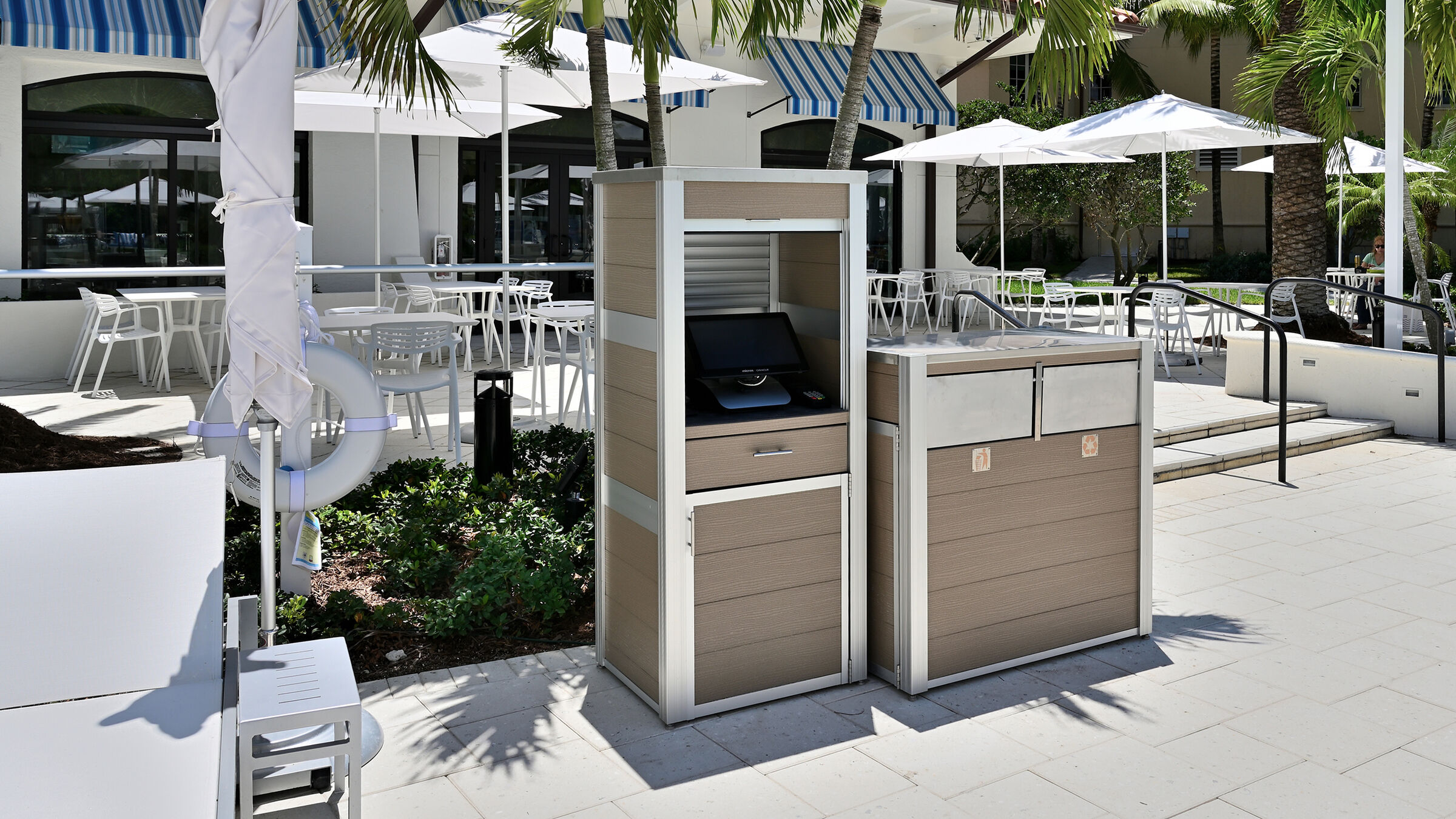 Custom Resort And Restaurant Fixtures From Carts To Screen Wall Custom resort and restaurant fixtures from carts to screen wall