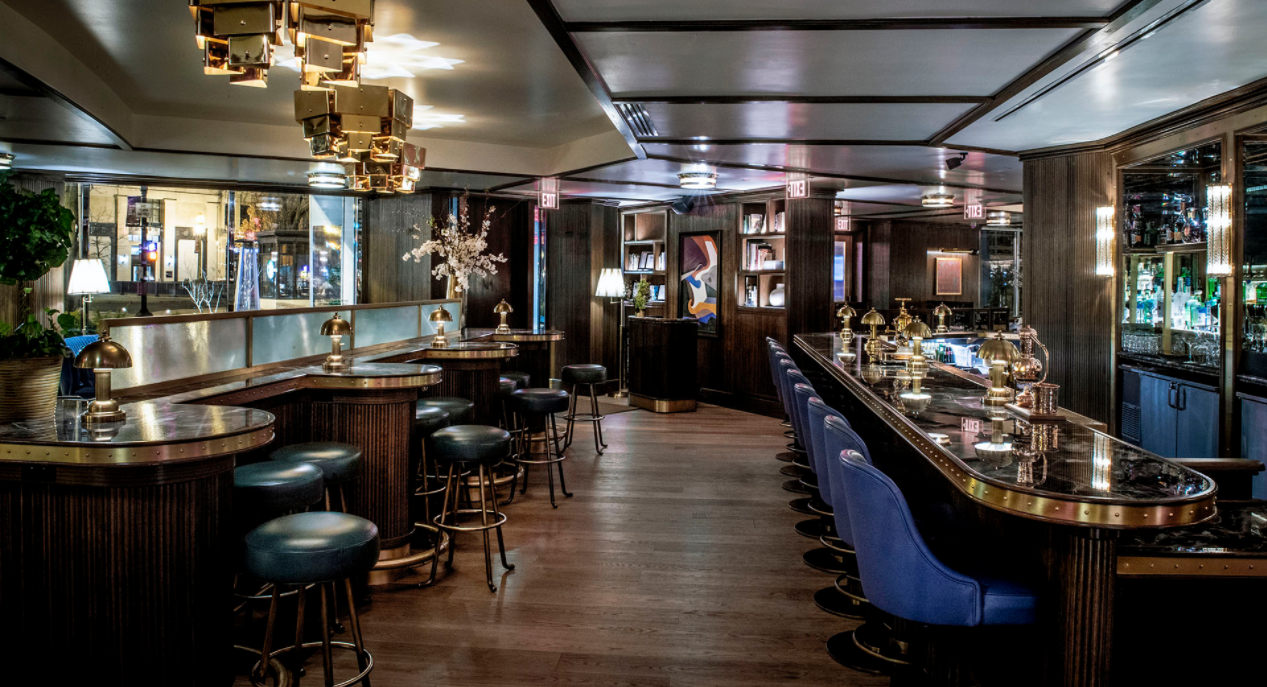 Doyle Bar - Solid Wood Tambour