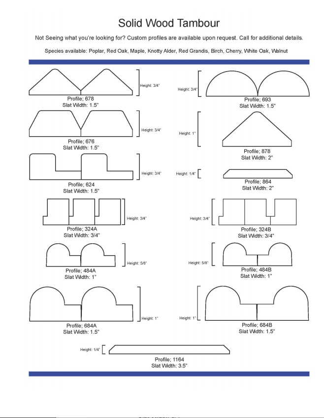 Available Profiles Pg2 - Solid Wood