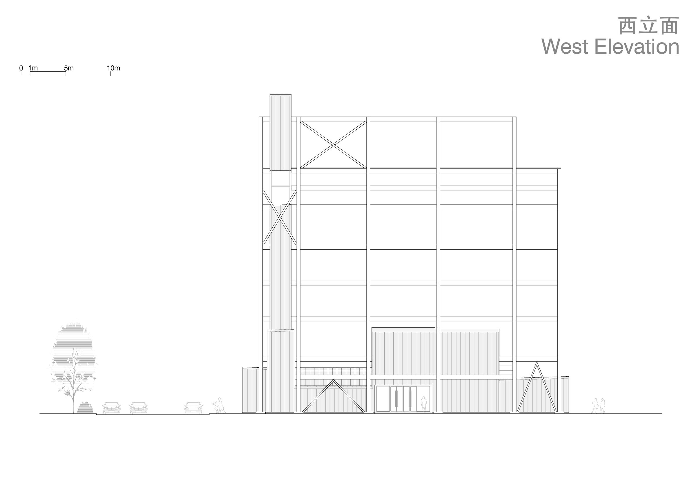 west elevation