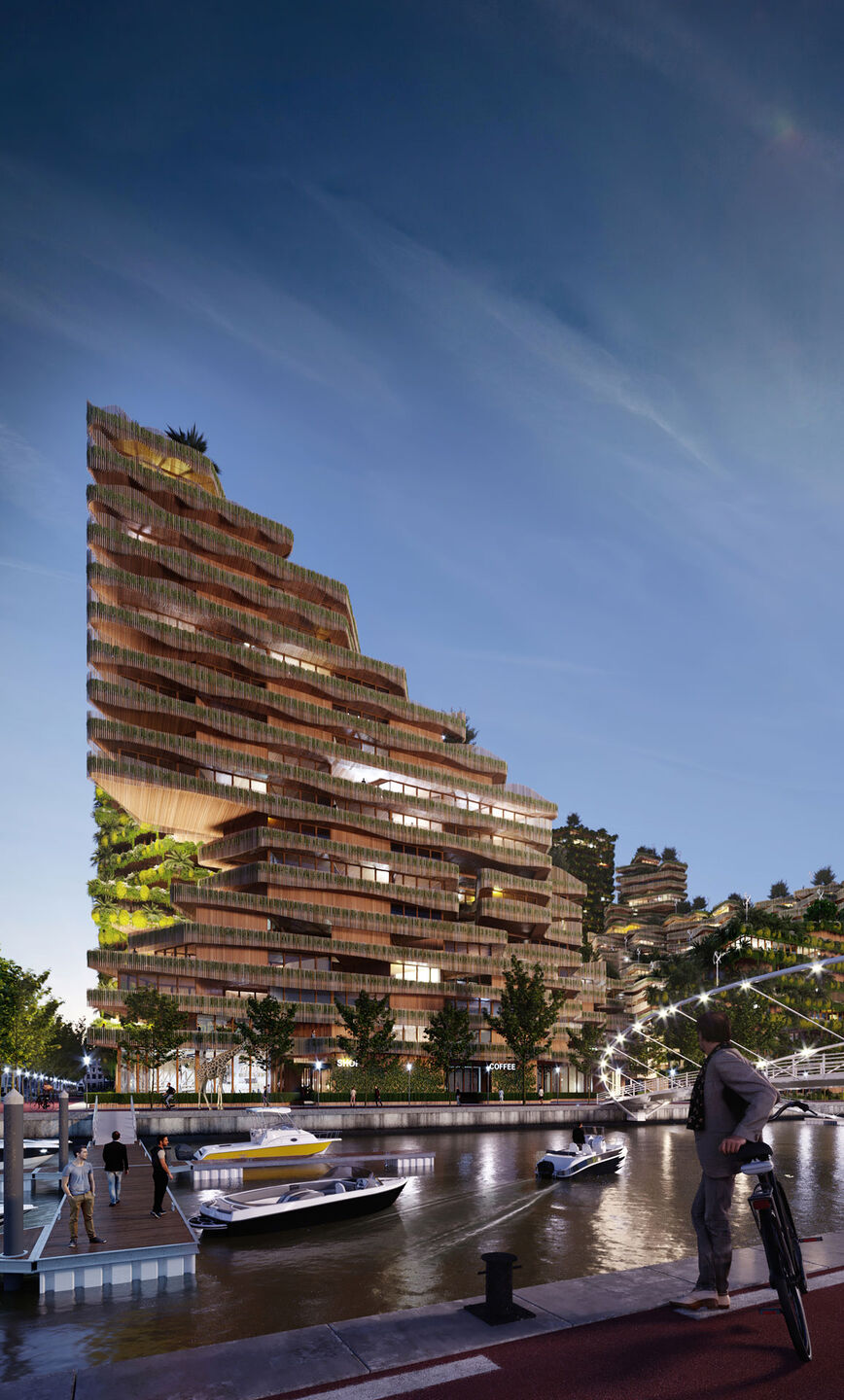 Mitosis XL - View of one of the louvered blocks