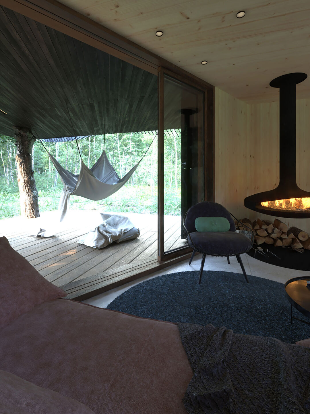 Mitosis XS - View towards the forest from the open space