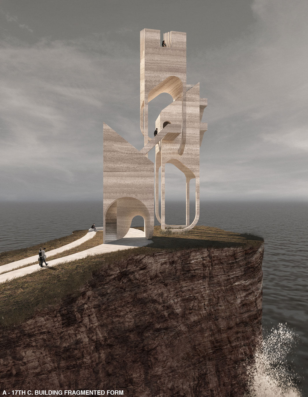 A - 17th C. Building, Fragmented Form