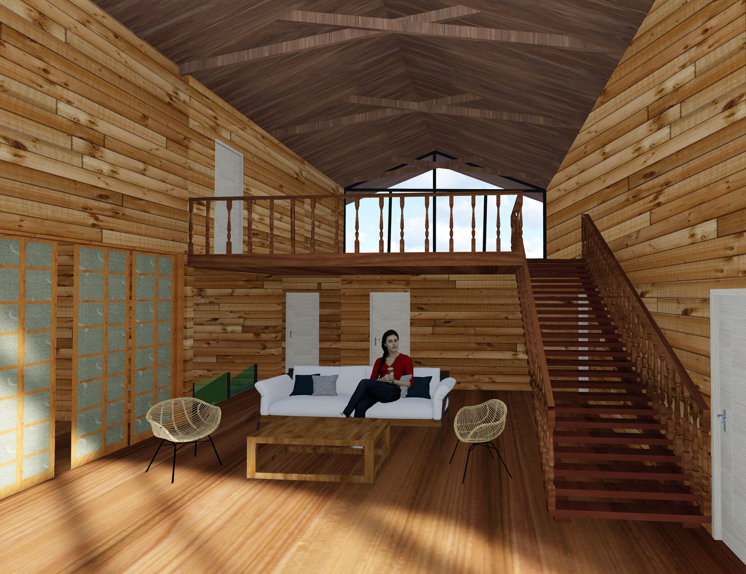 Attic interior view