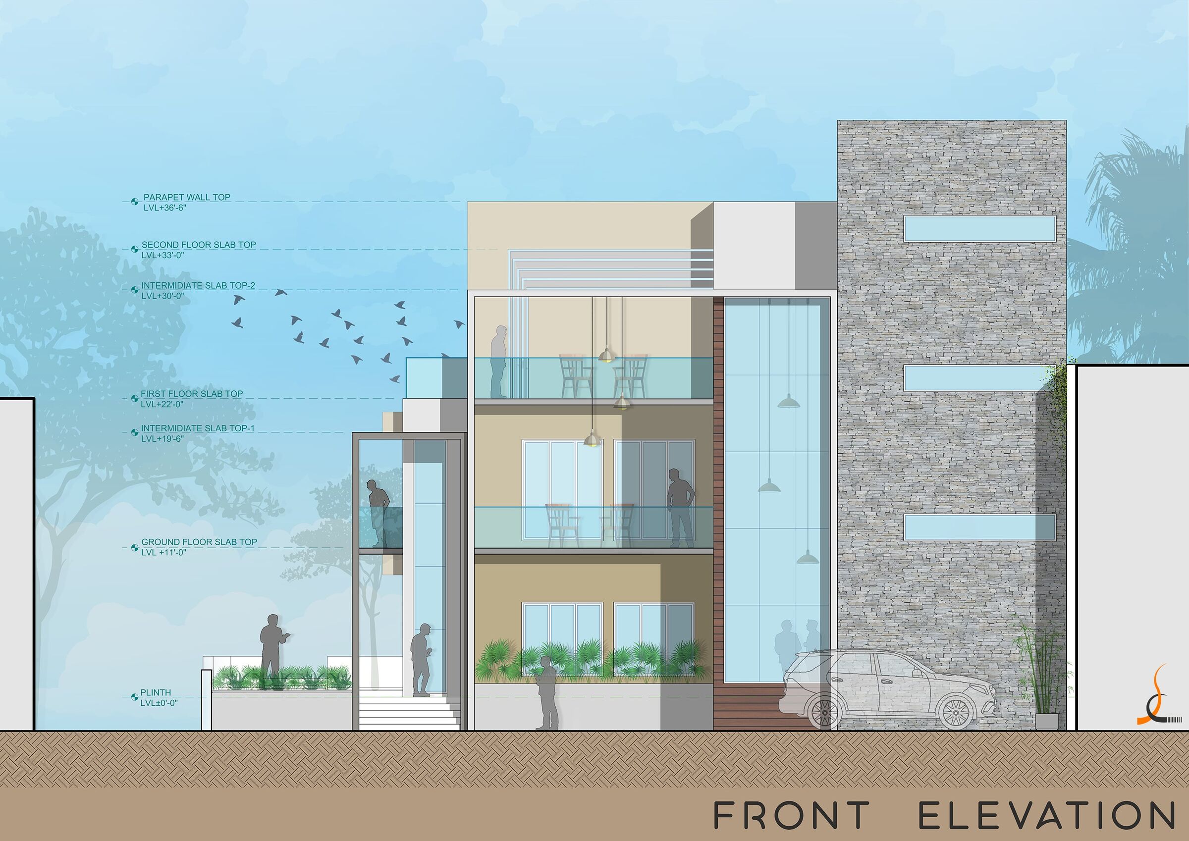 Front elevation