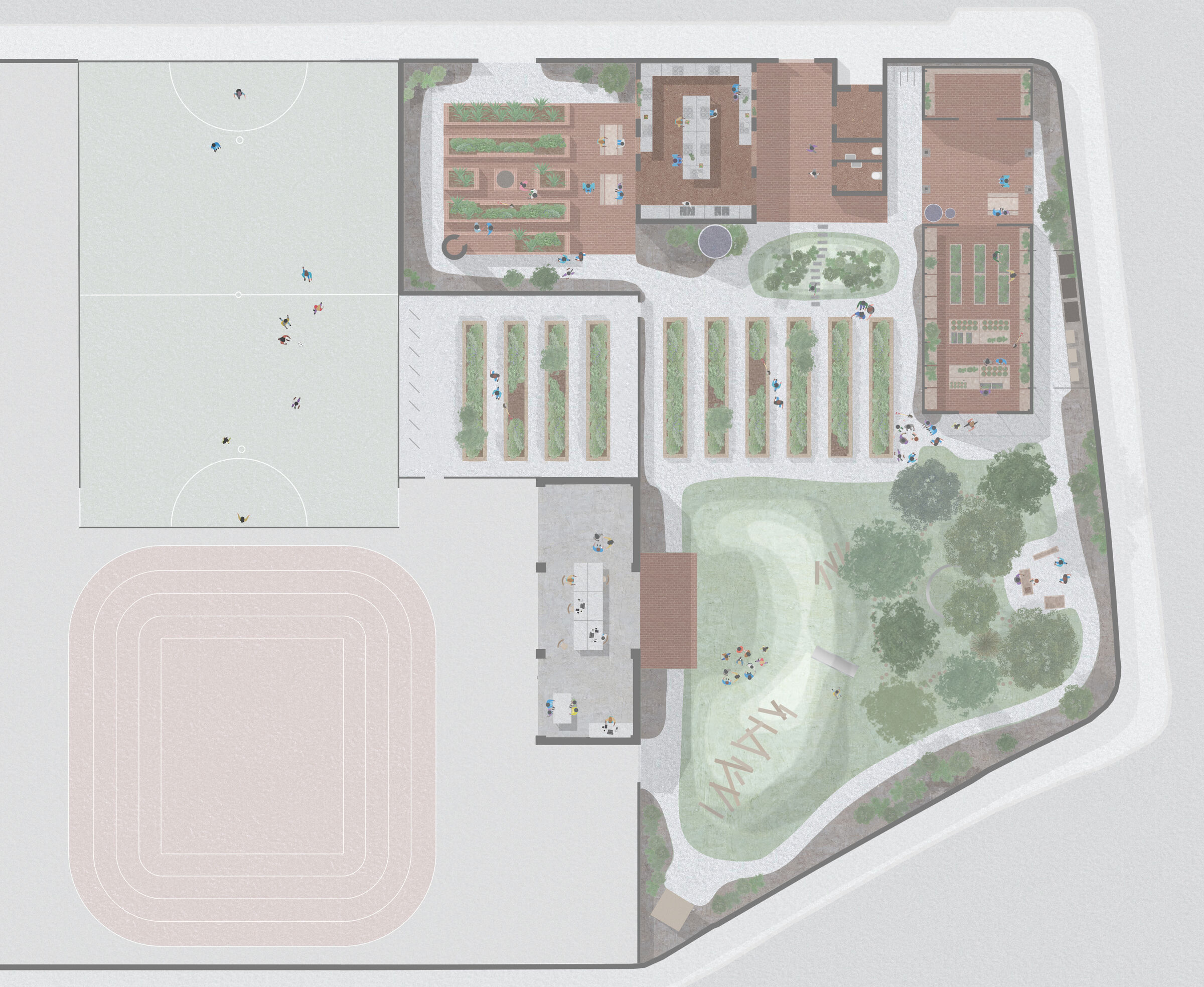 Rendered site plan