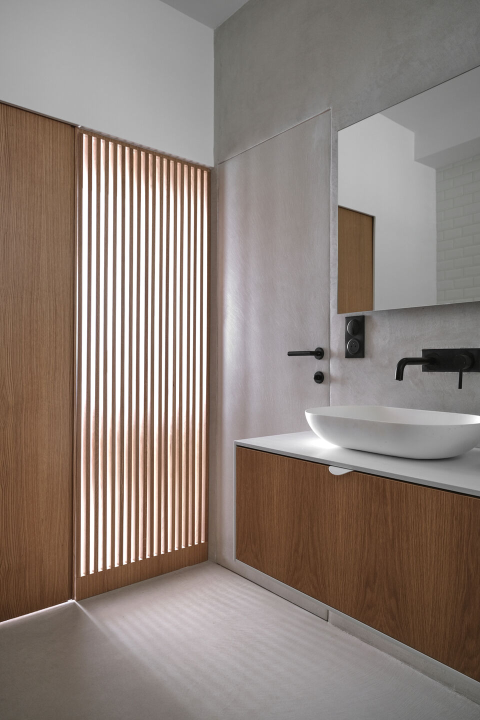 salle de bain commune rénovée