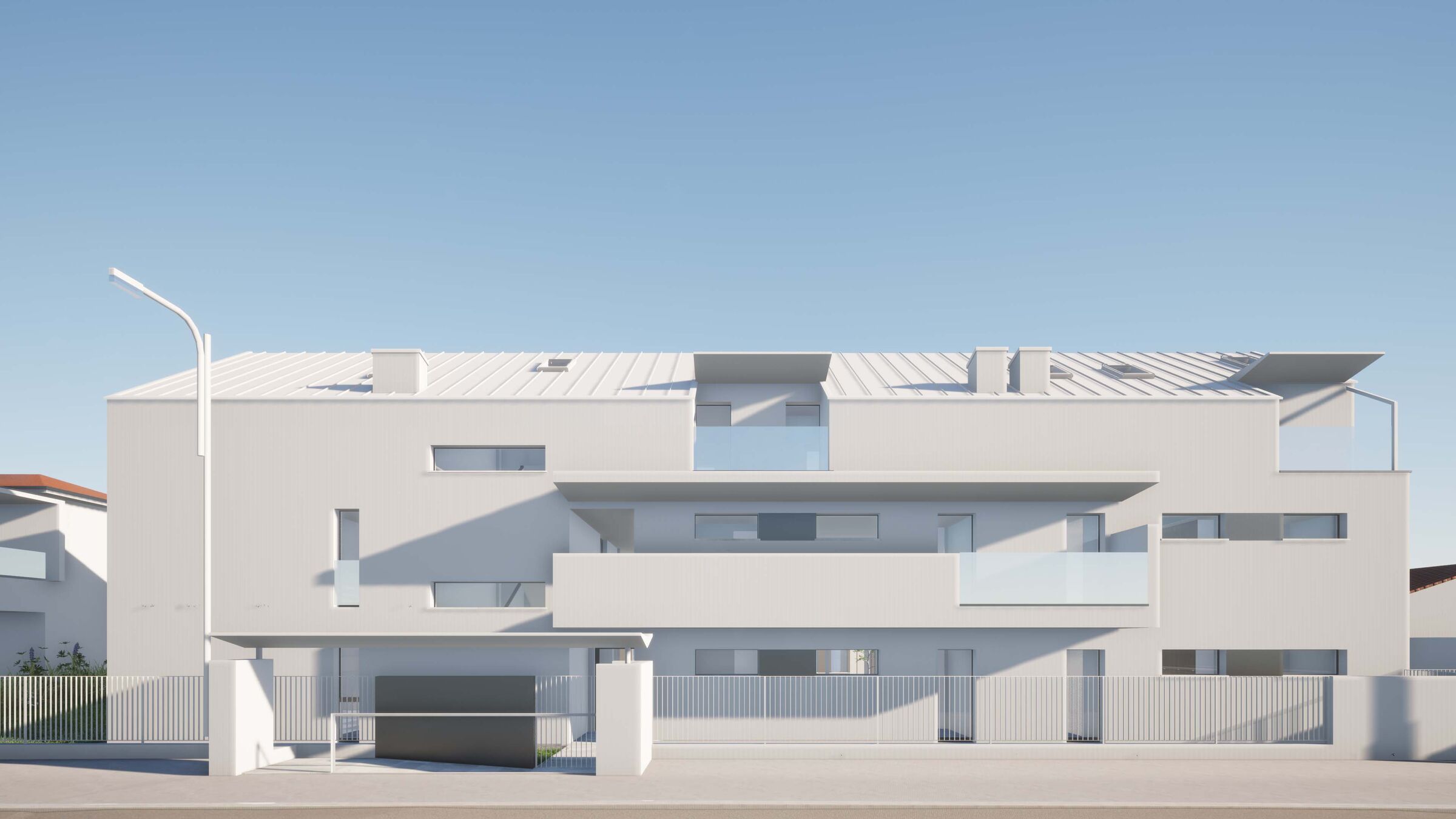 external view: the northern building