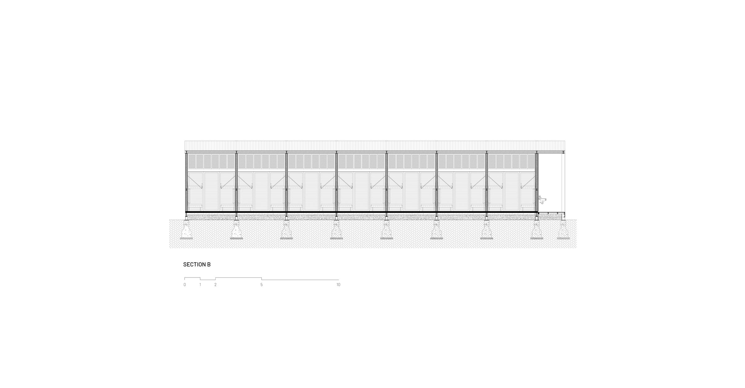 T3 Architects - Longitudinal Section