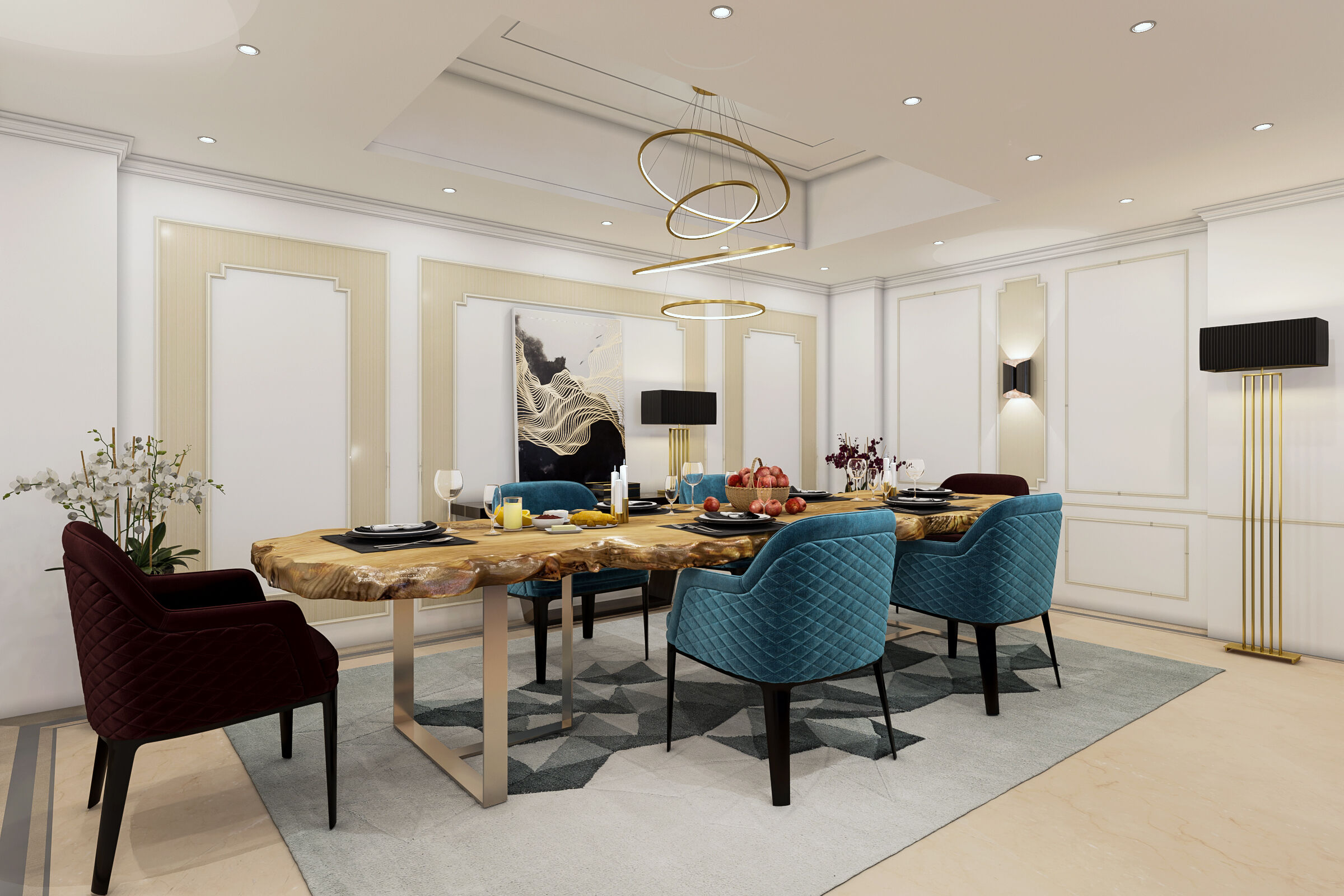 Dining Area Interior Designs in gurgaon - ACad Studio