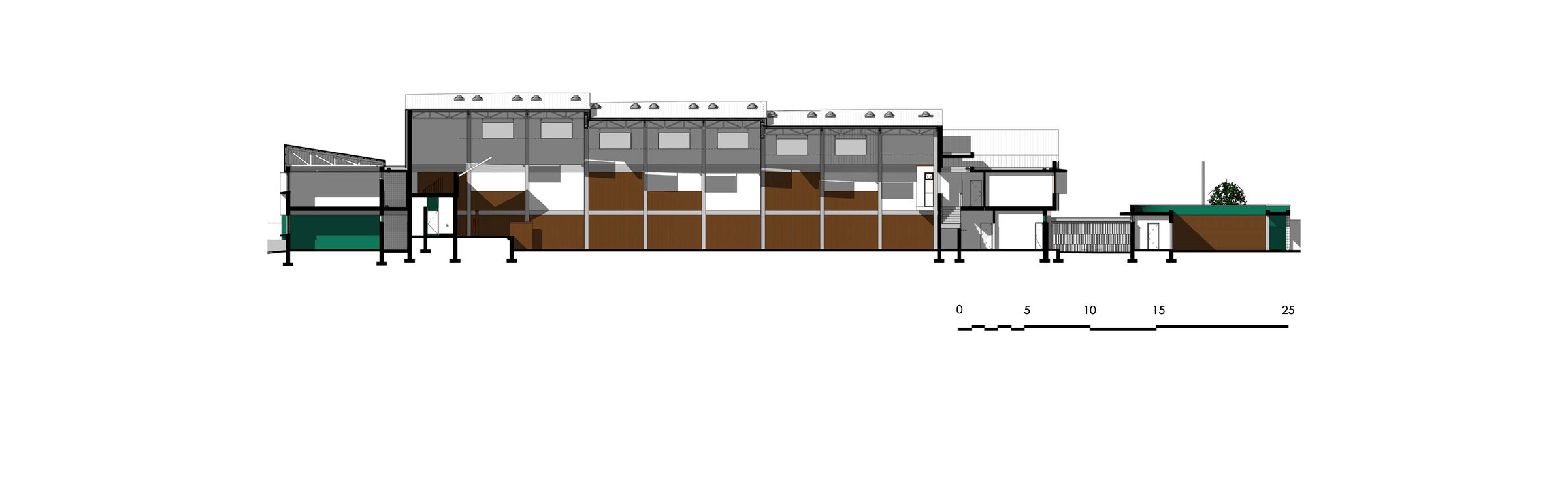 Section through Forum
