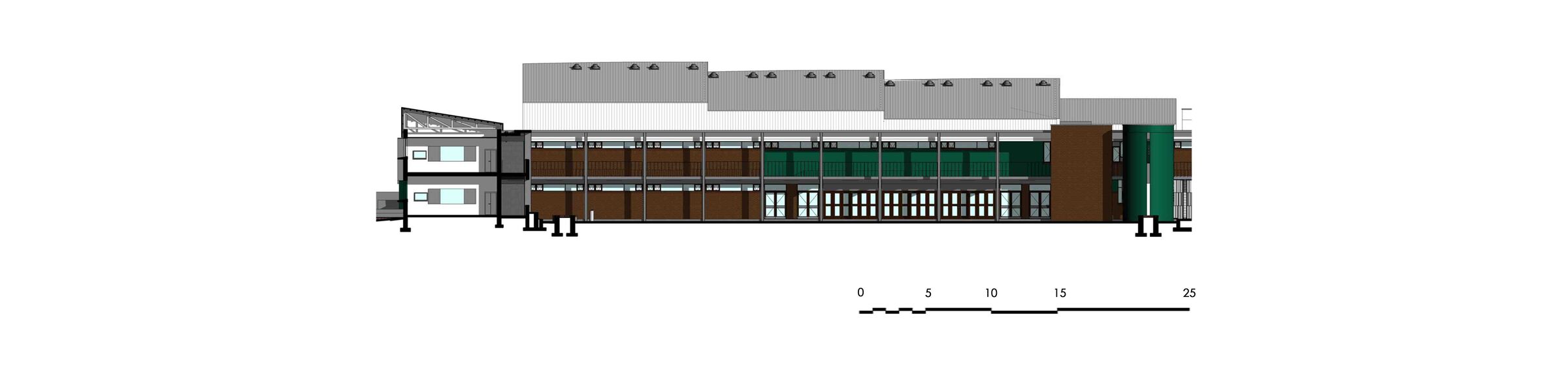 South East Sectional Elevation (Block A)