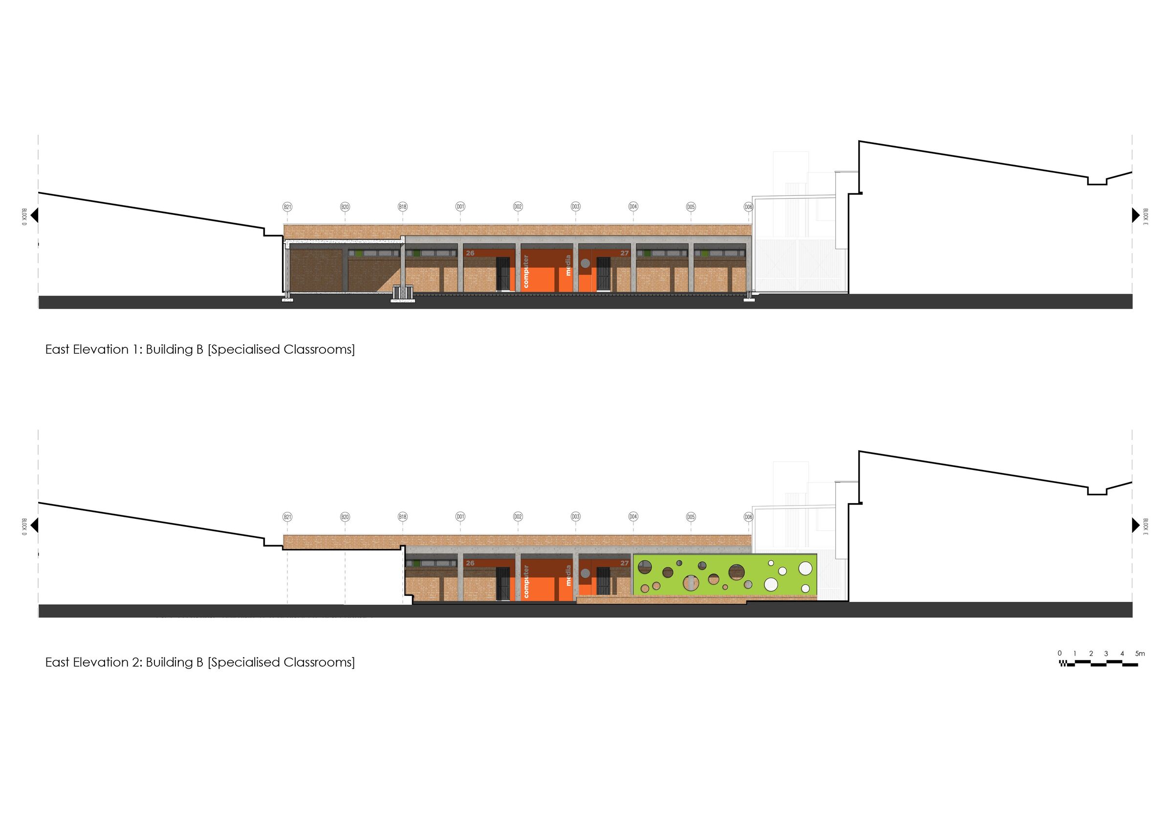 Eastern Courtyard Elevation