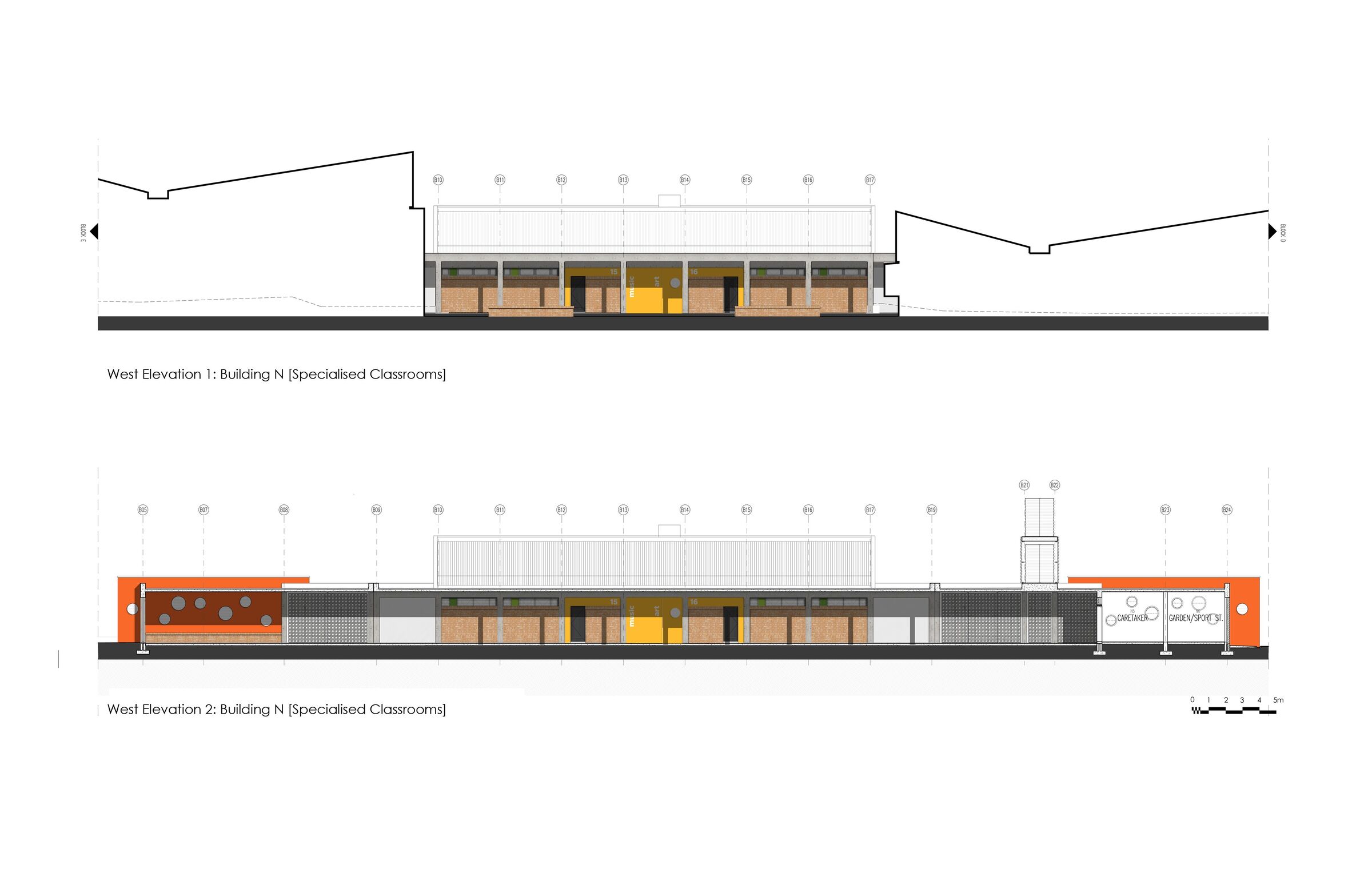Western Courtyard Elevation