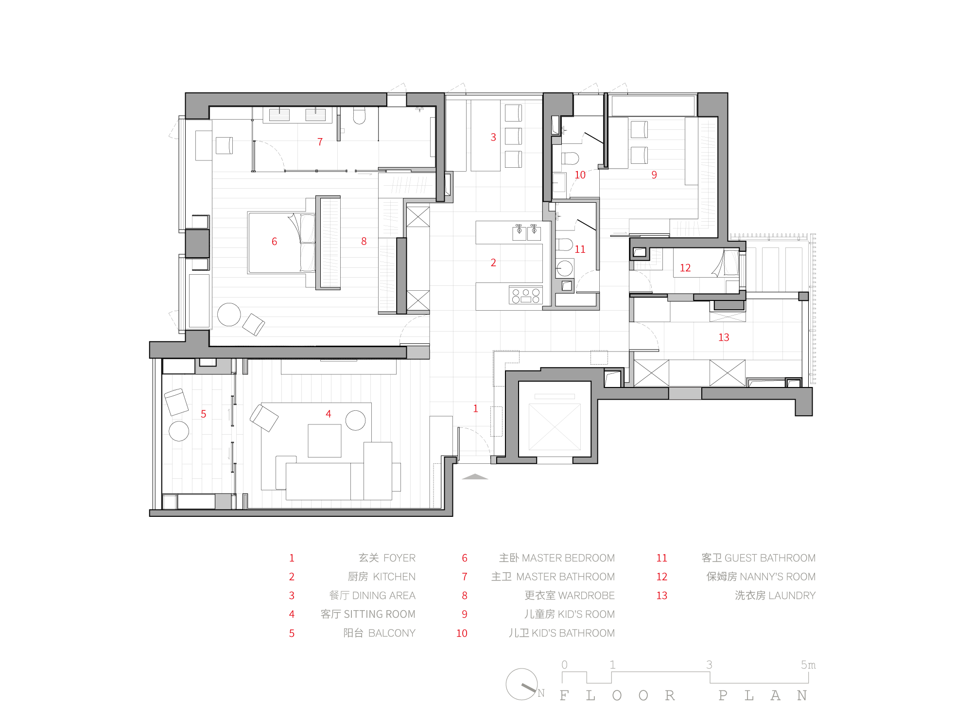 the new floor plan