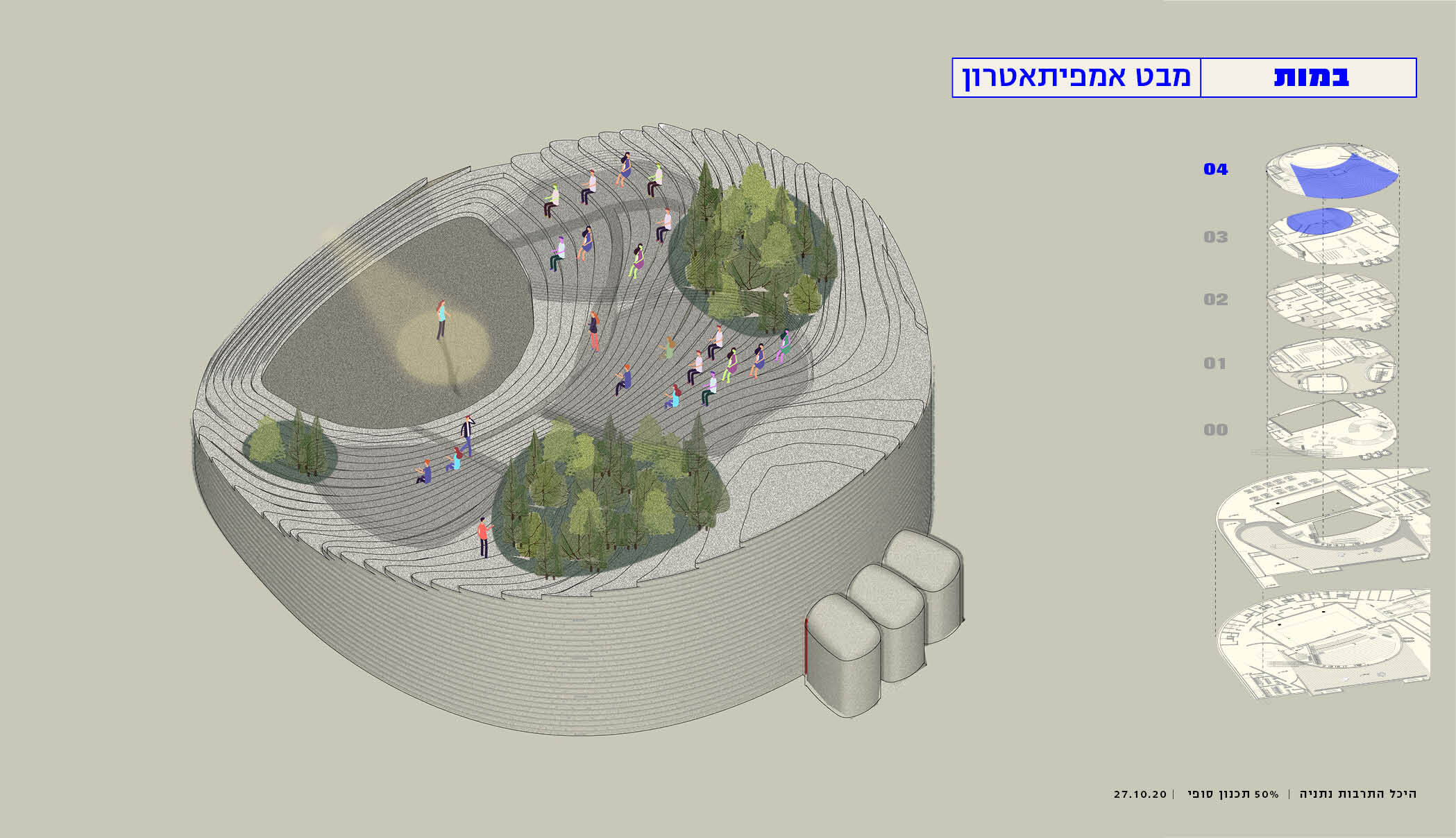 Roof top amphitheater