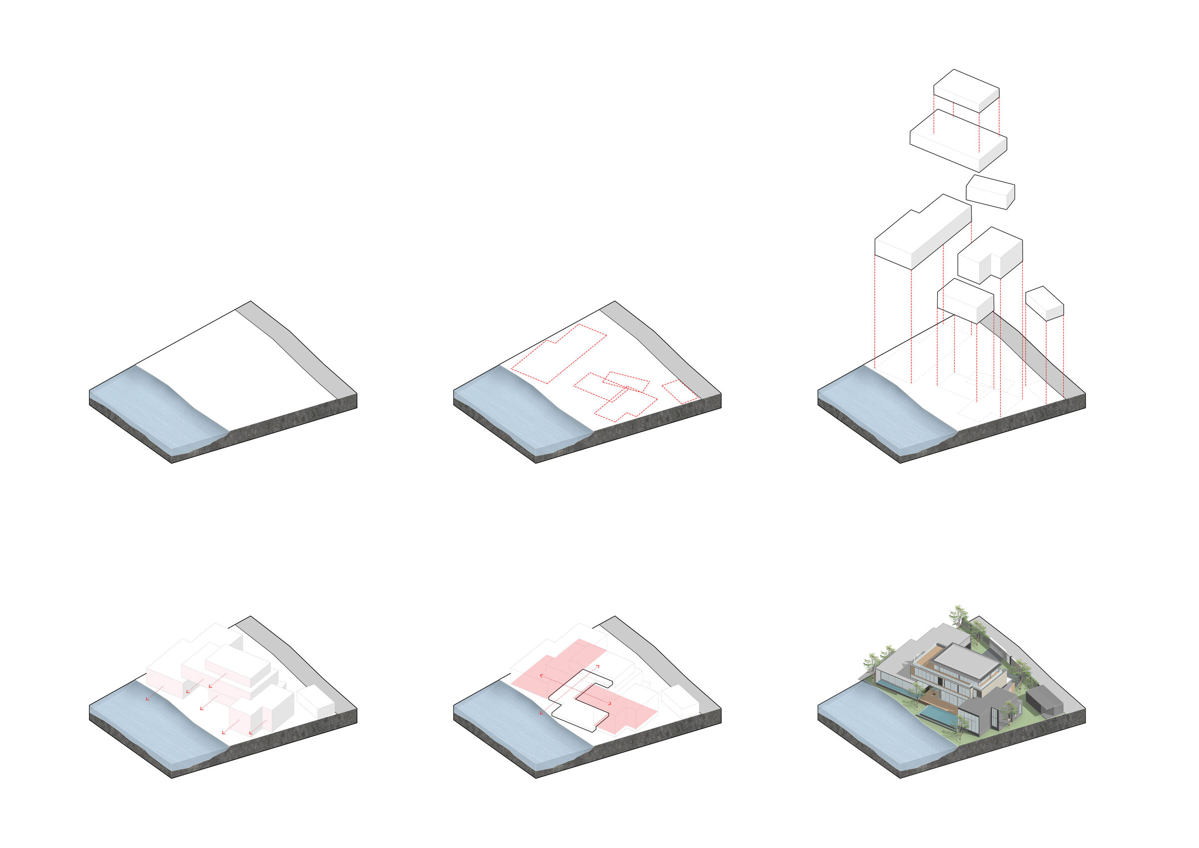 Diagrammatic massing composition