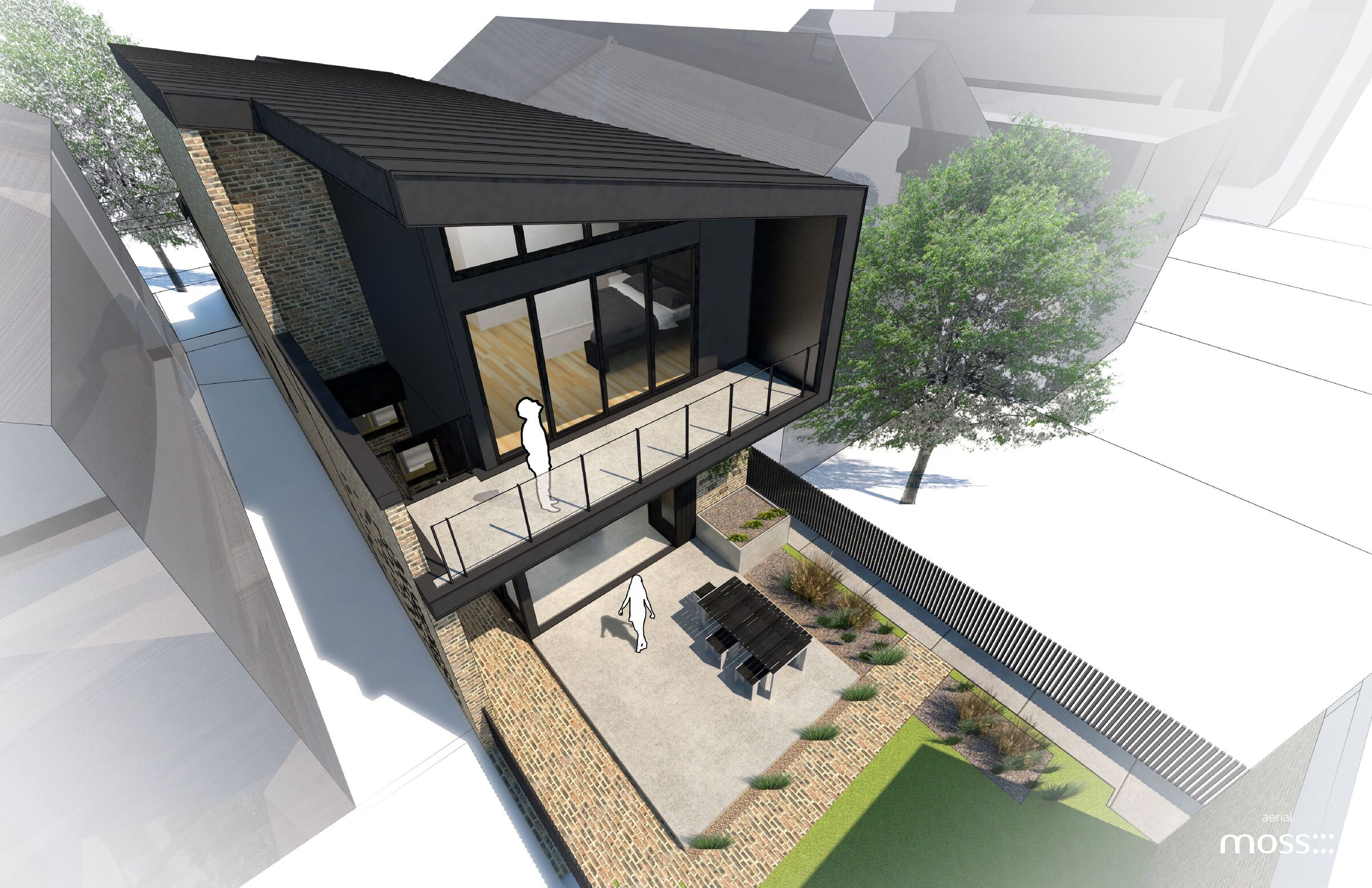 Richmond House Arial View Rendering