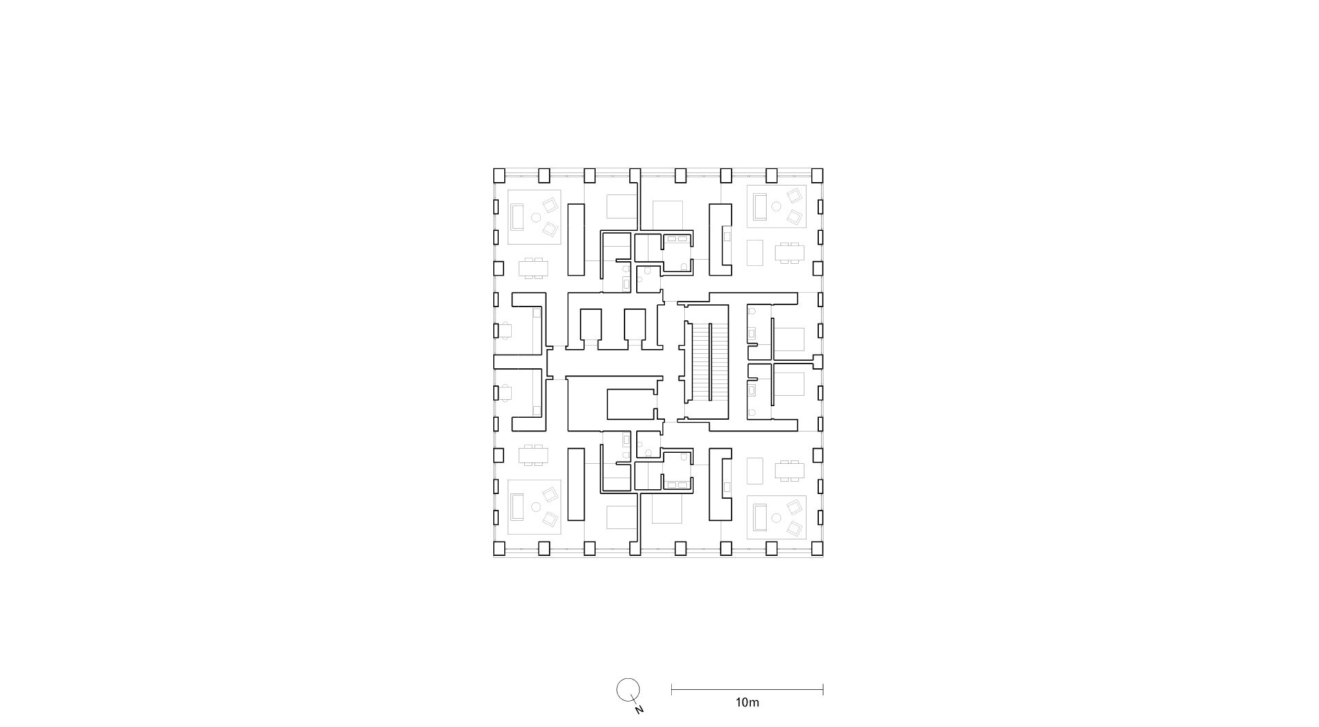 Floor plan level 16-22