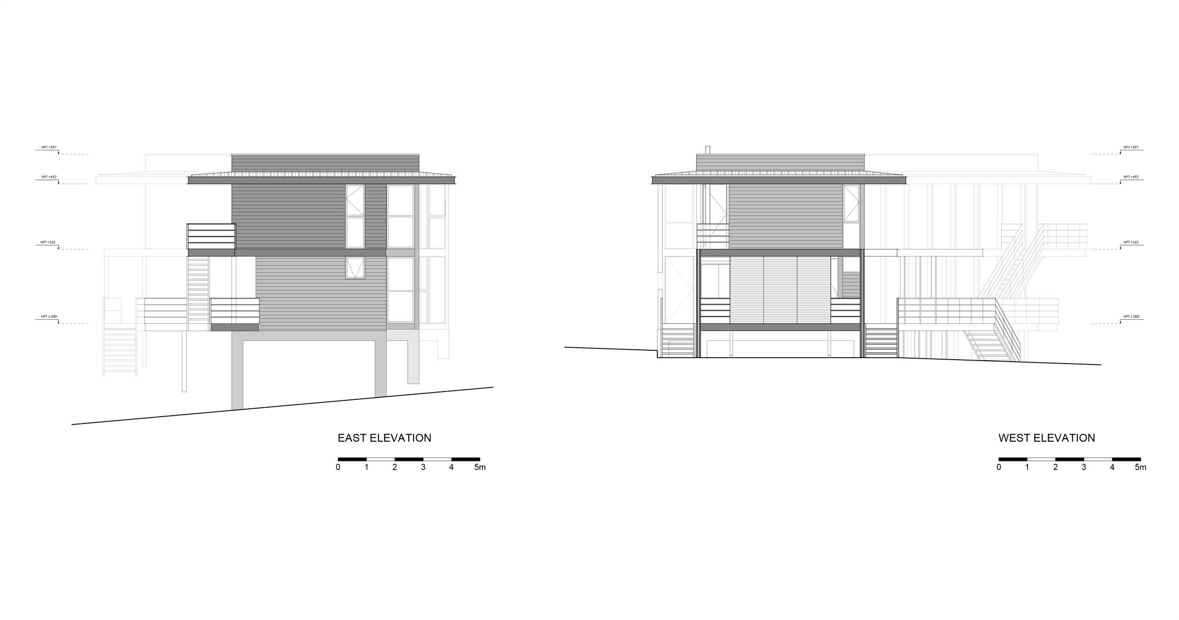 East & West Elevations