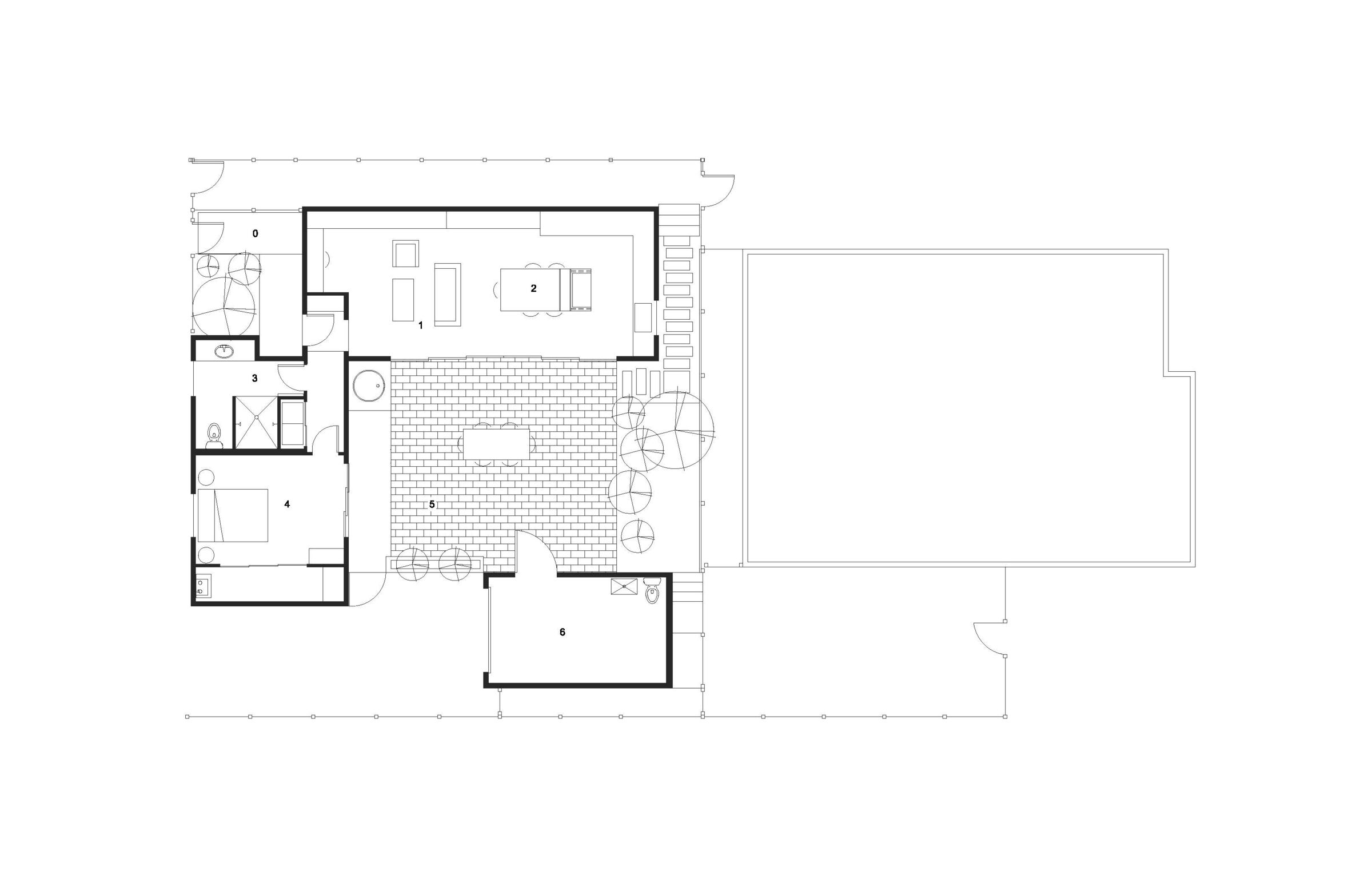 Central Area Backyard Cottage - Plan