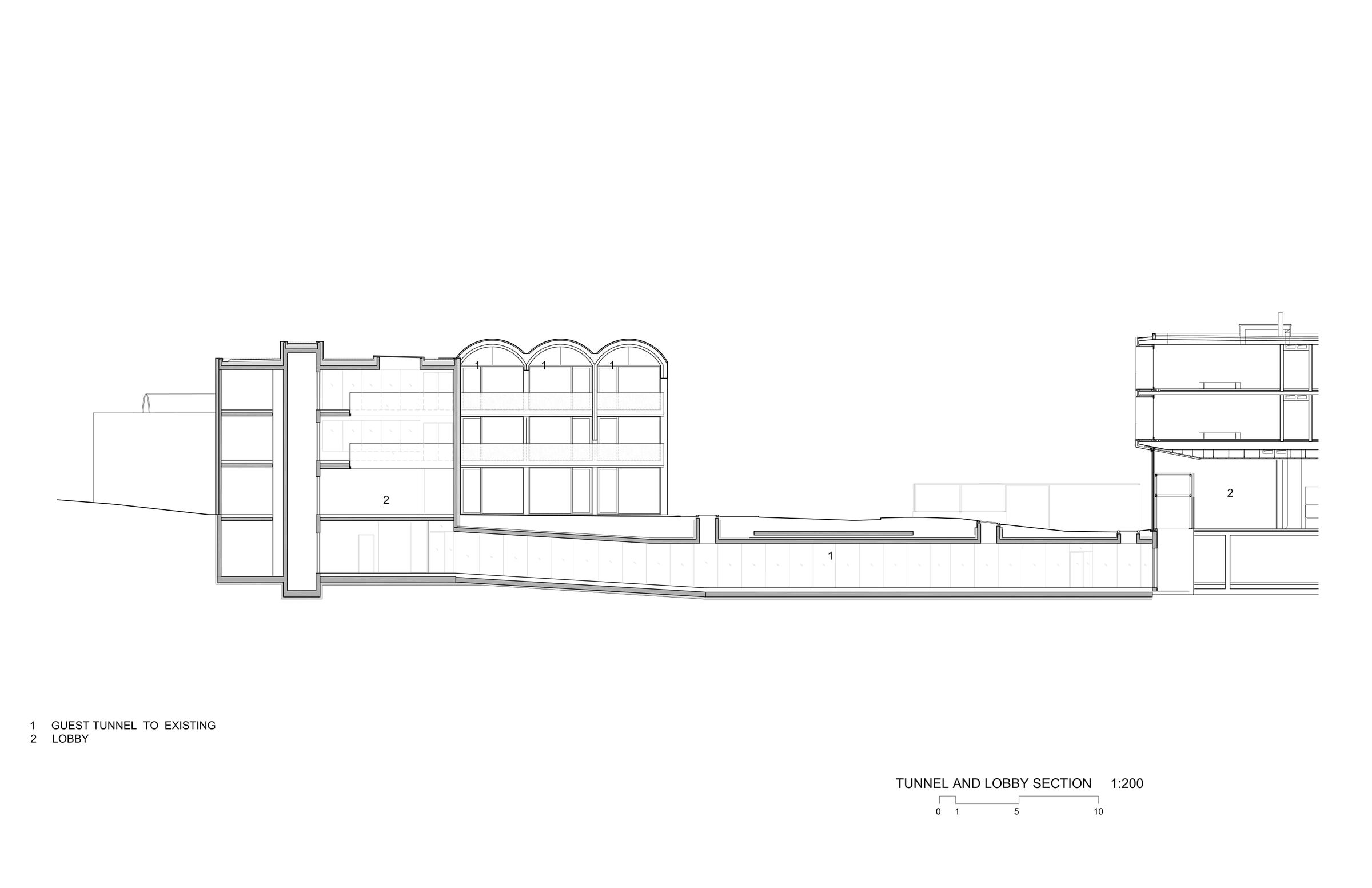 Lobby and Tunnel section