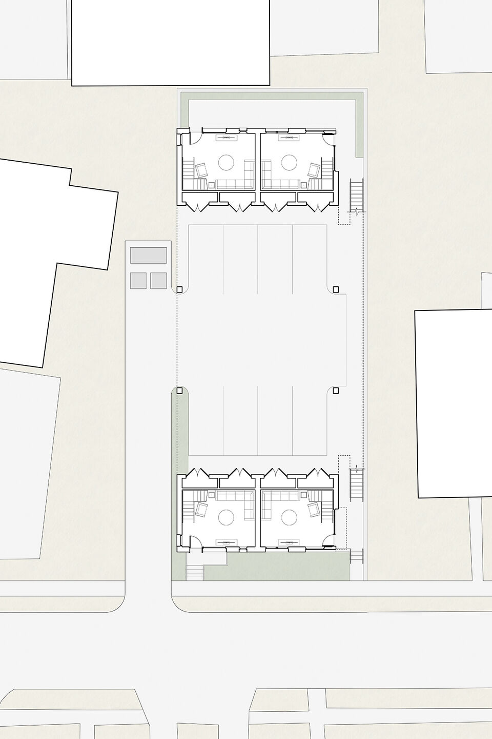 parking level / lower unit living