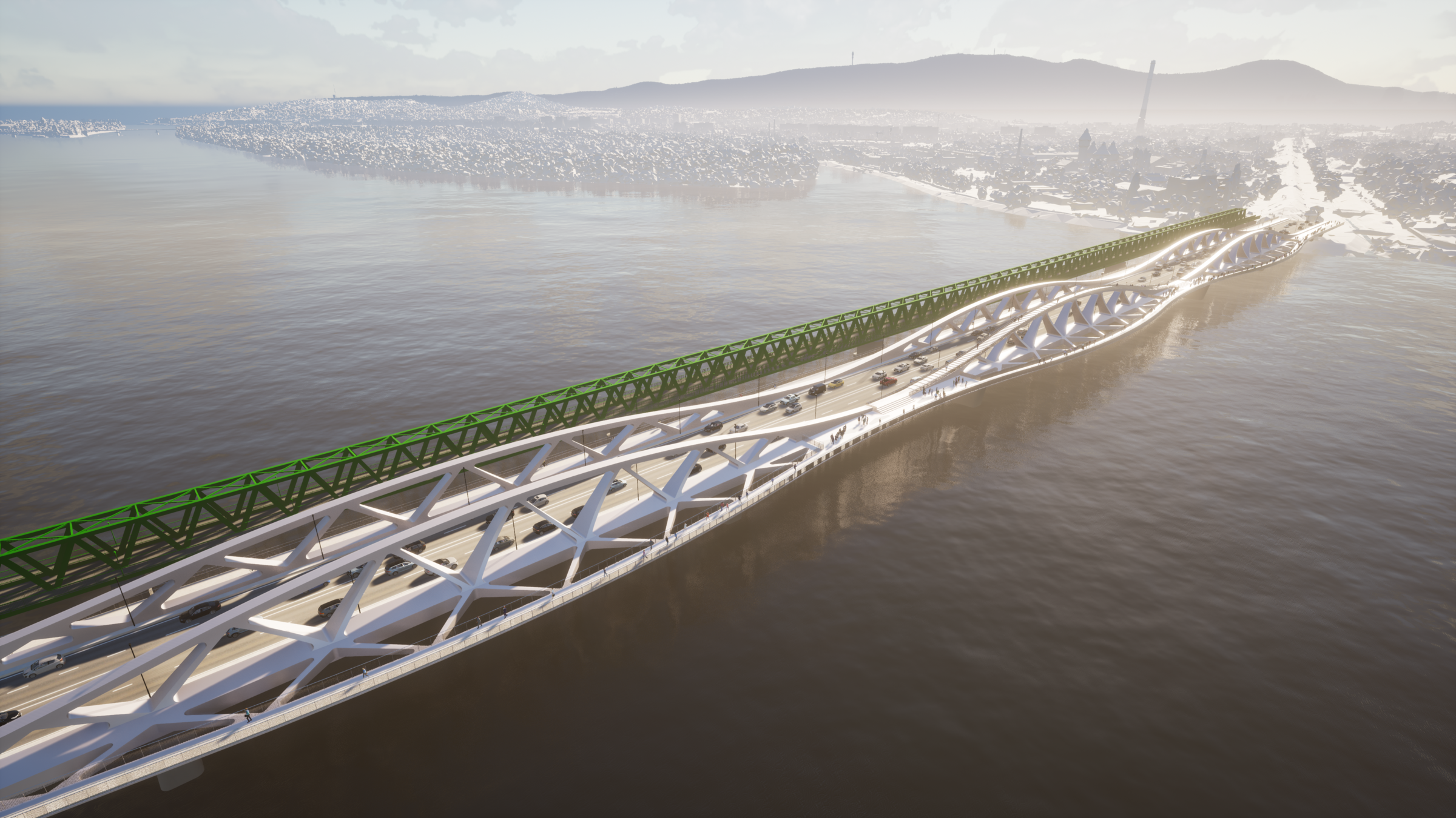 The 'empty' bridge - the bridge without platforms
