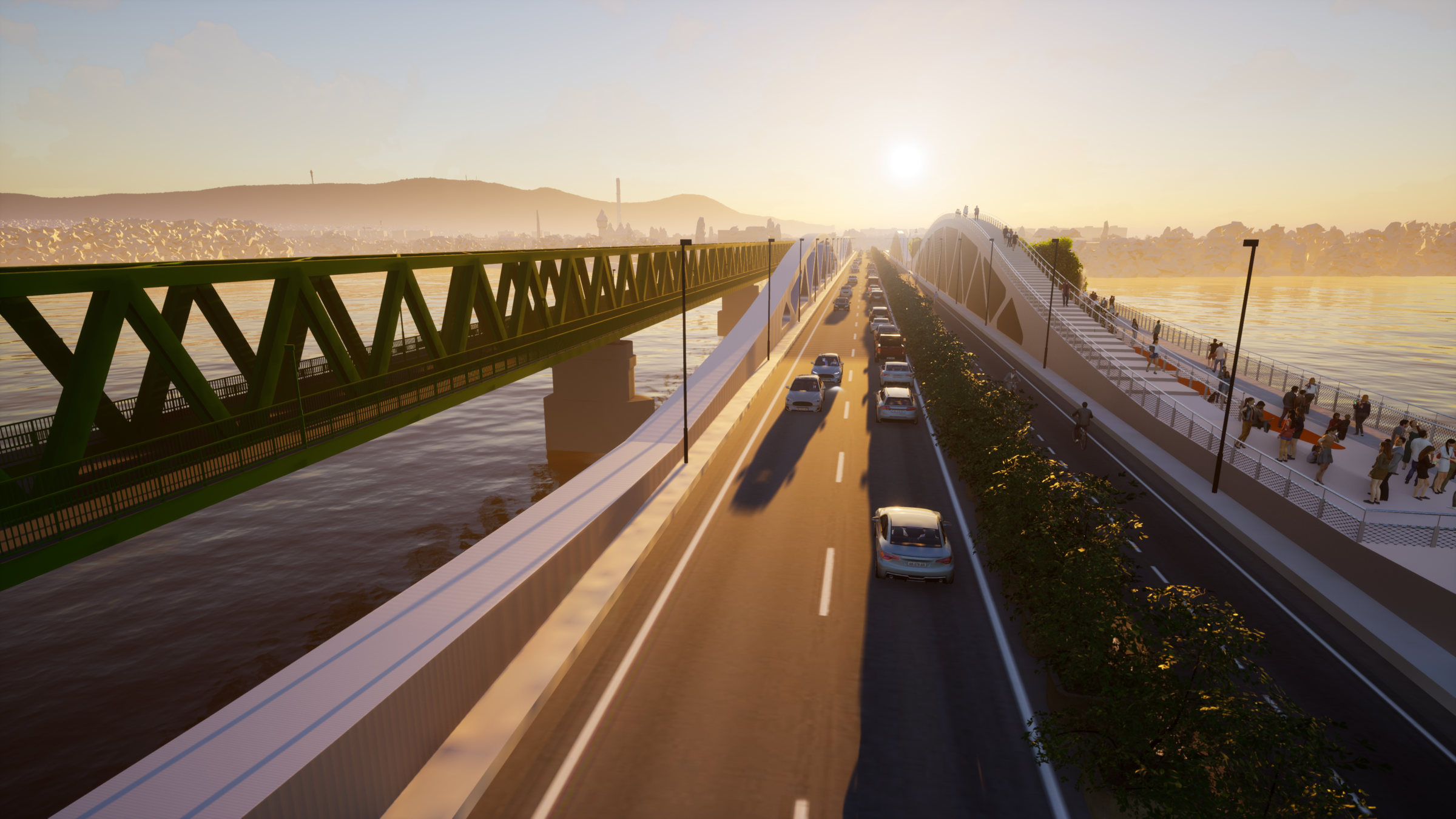 The 'different functions' bridge - 2x1 lanes