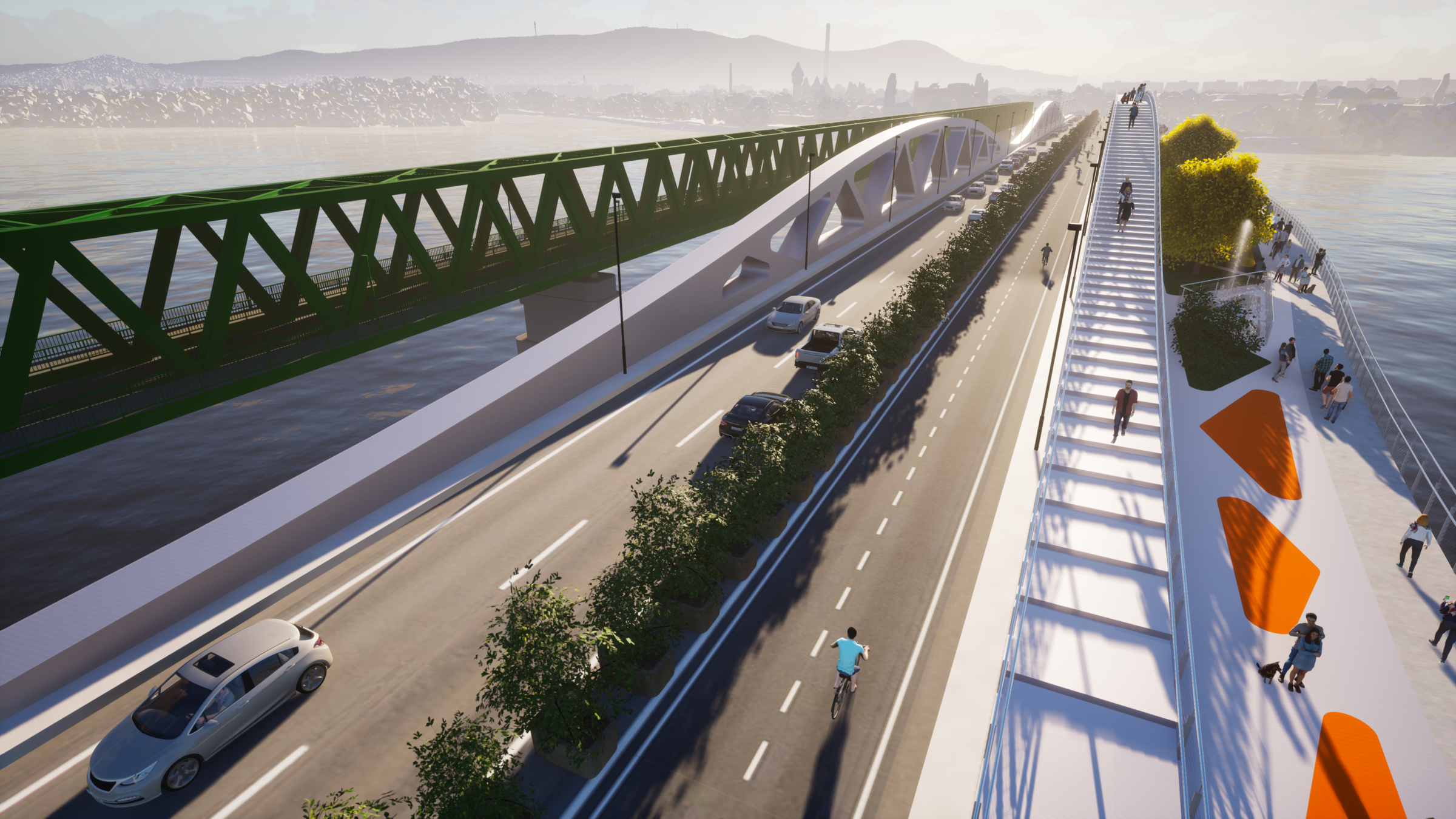 The 'different functions' bridge - 2x1 lanes