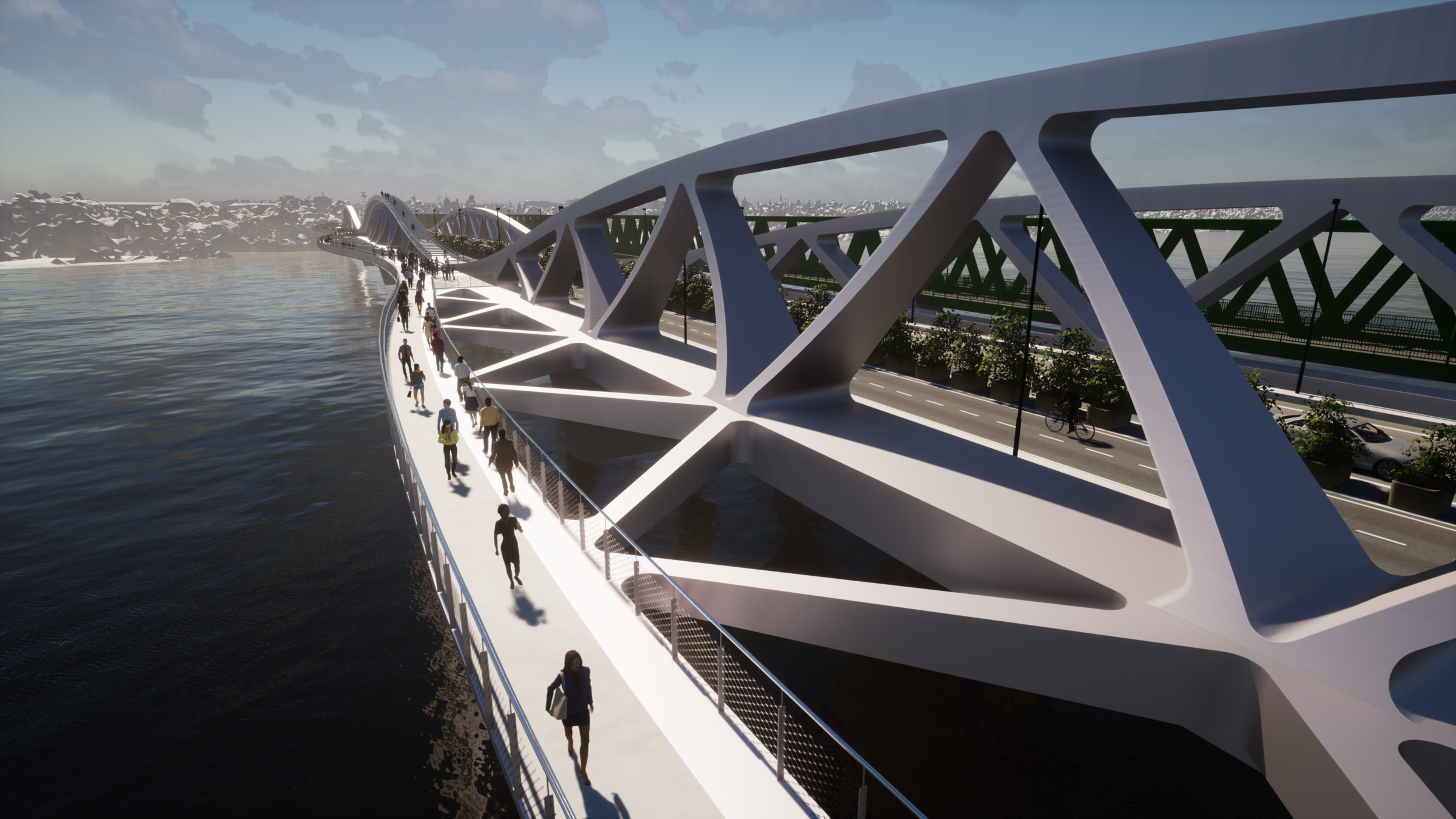 The 'empty' bridge - the bridge without platforms