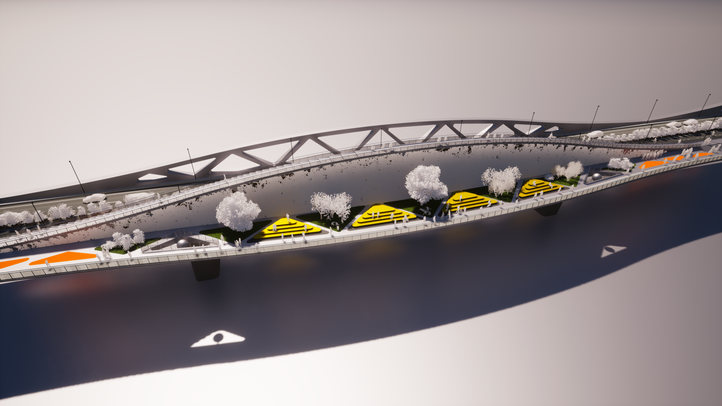 The first wave - wide deck stairs function