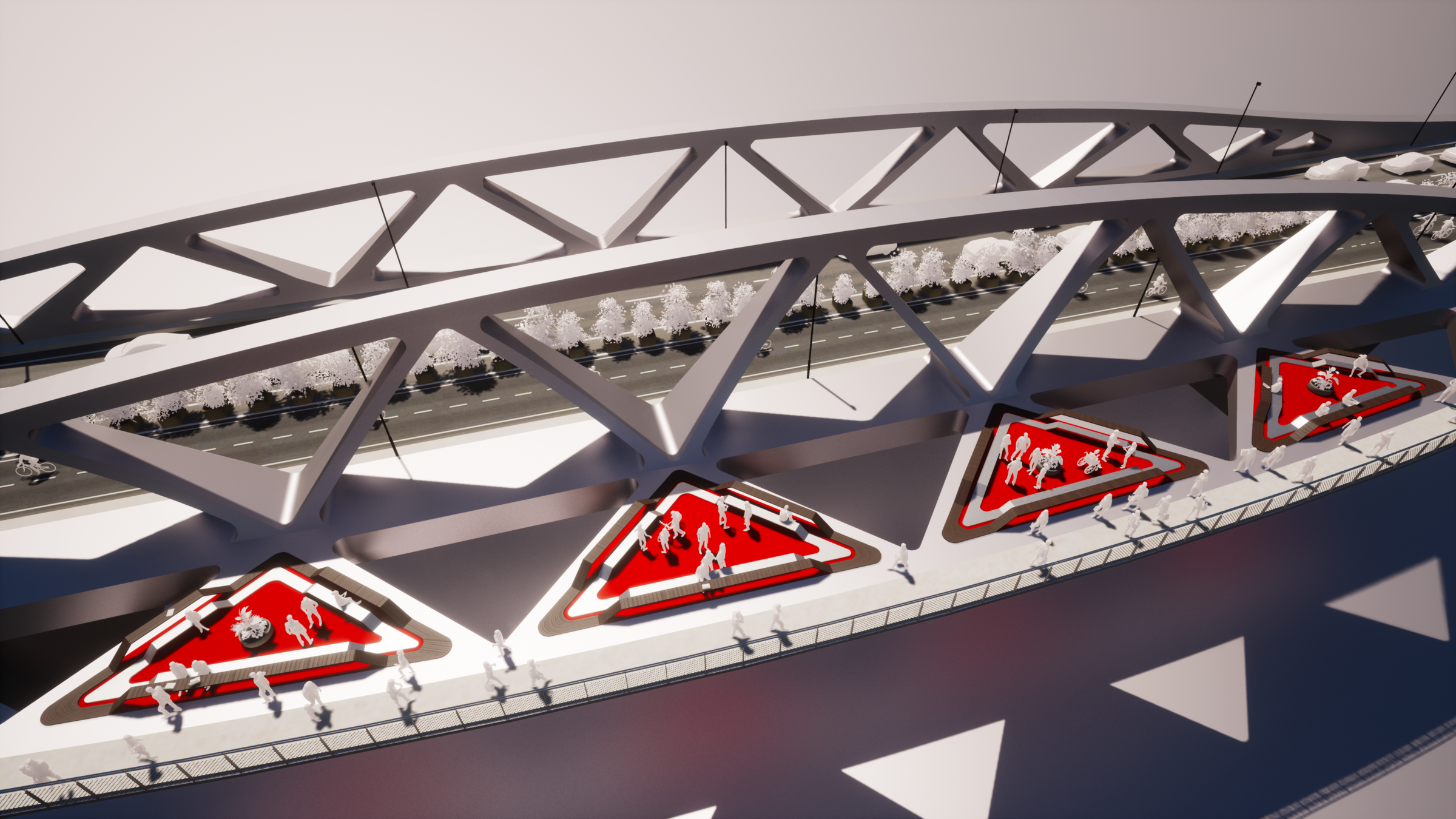 Schematic diagram - Outdoor workplace platforms