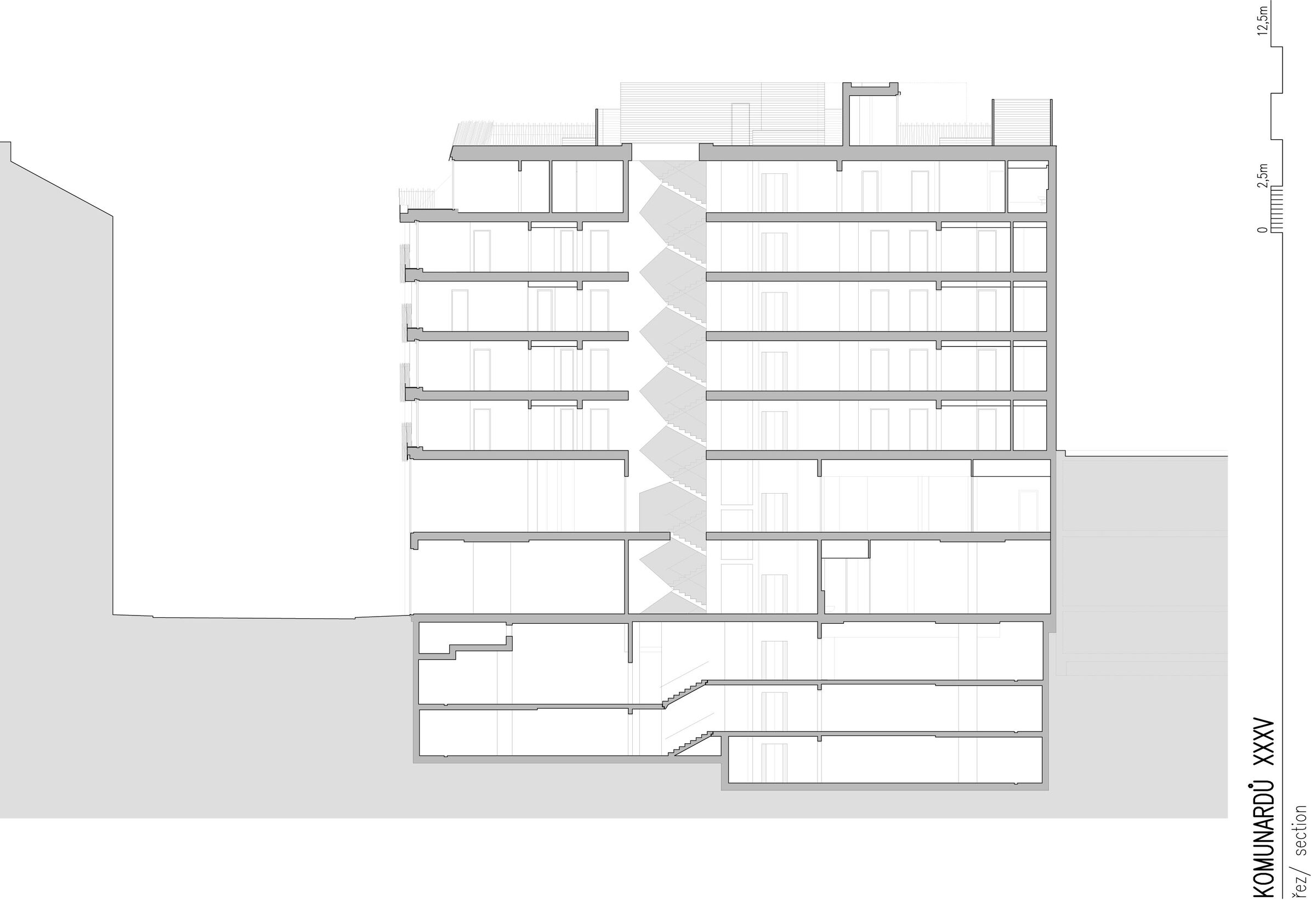 Komunardů XXXV, section