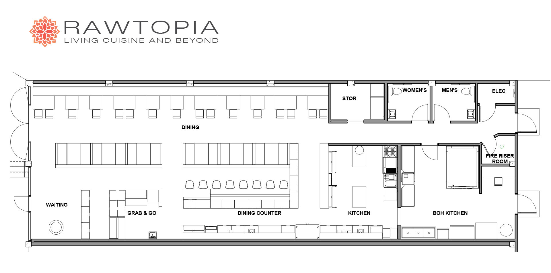 Rawtopia Floorplan