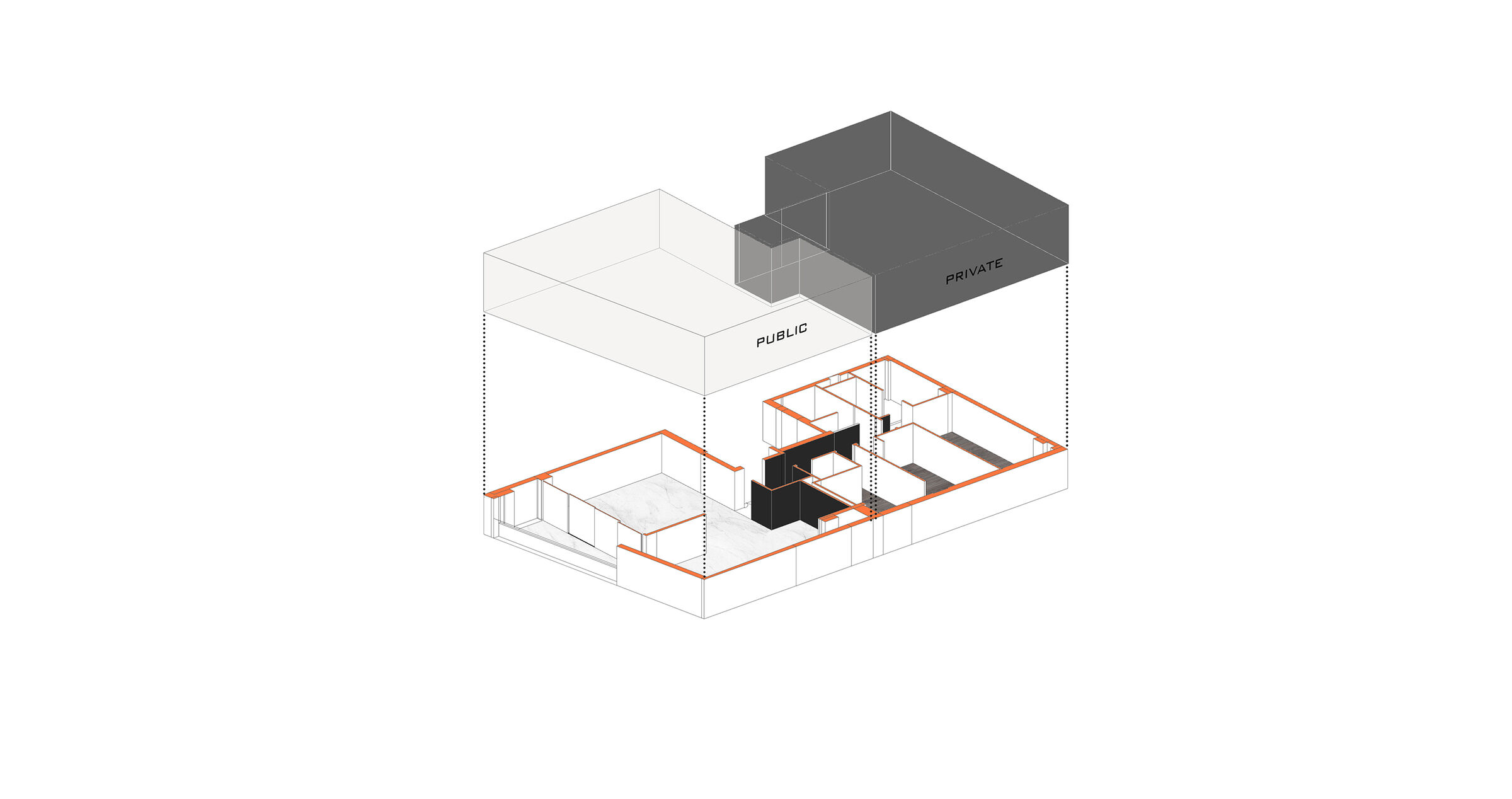 Public/ Private Zone in Each Unit
